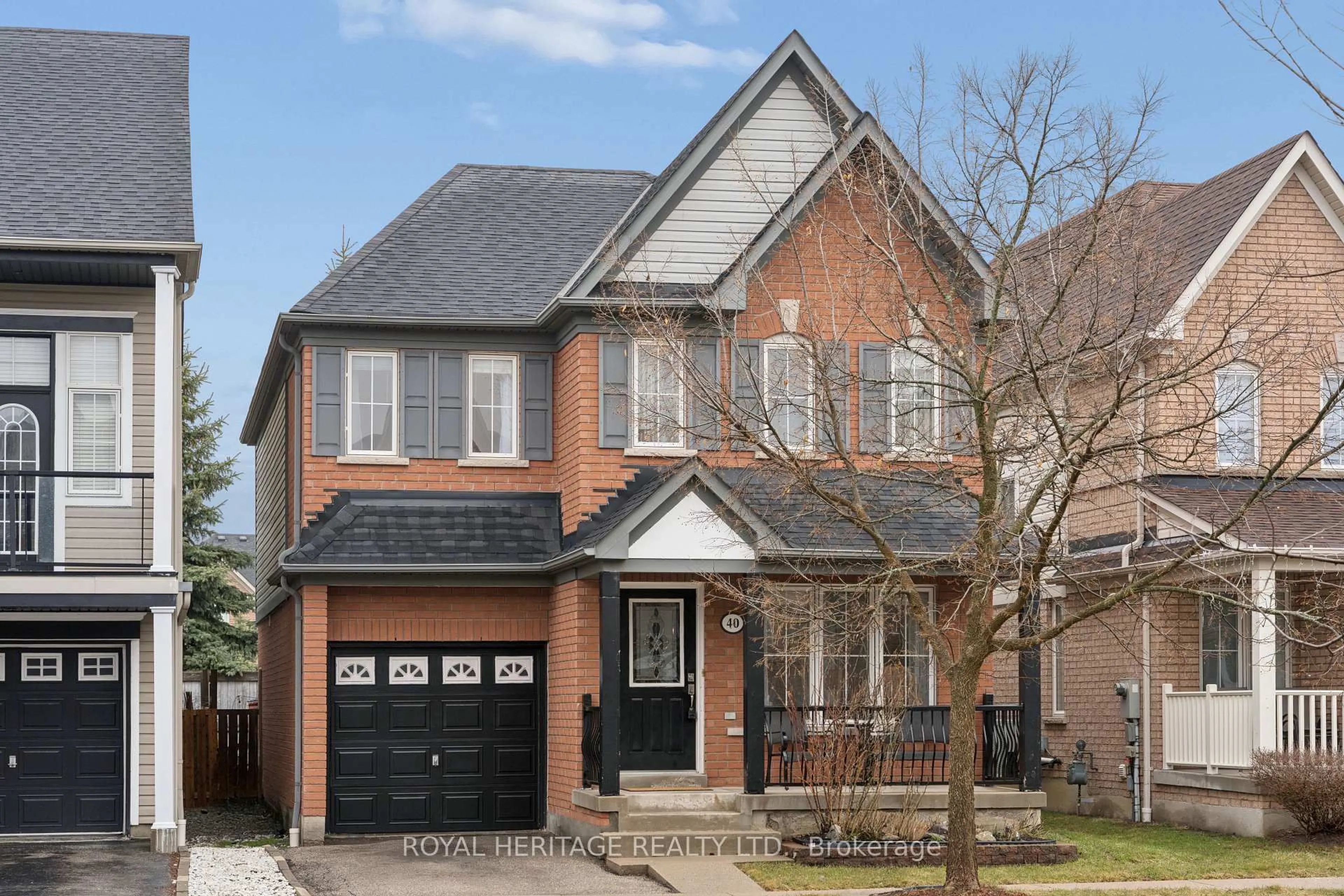 Home with brick exterior material, street for 40 McNicol Cres, Ajax Ontario L1Z 1Y8
