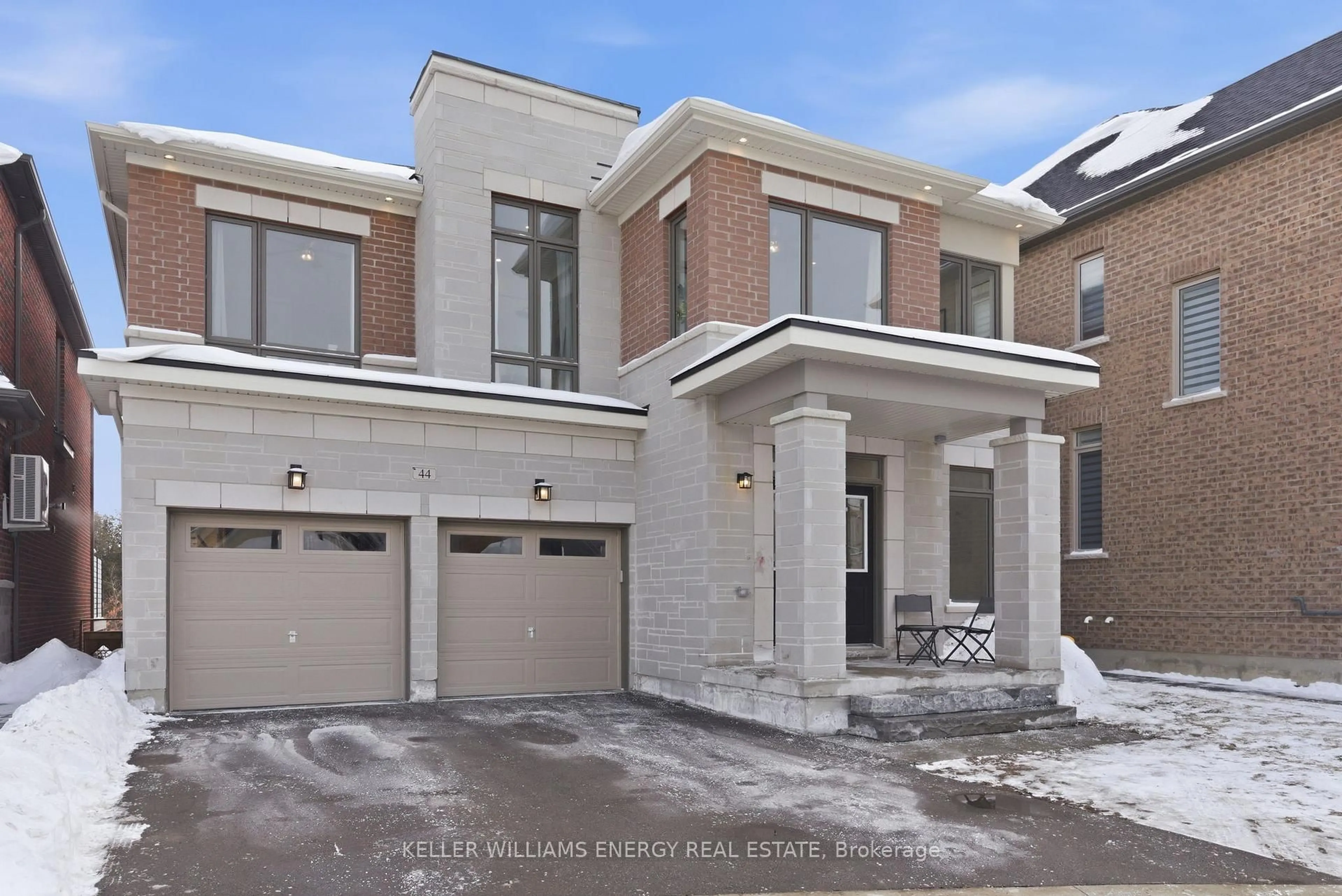 Home with brick exterior material, street for 44 Priory Dr, Whitby Ontario L1P 0L1