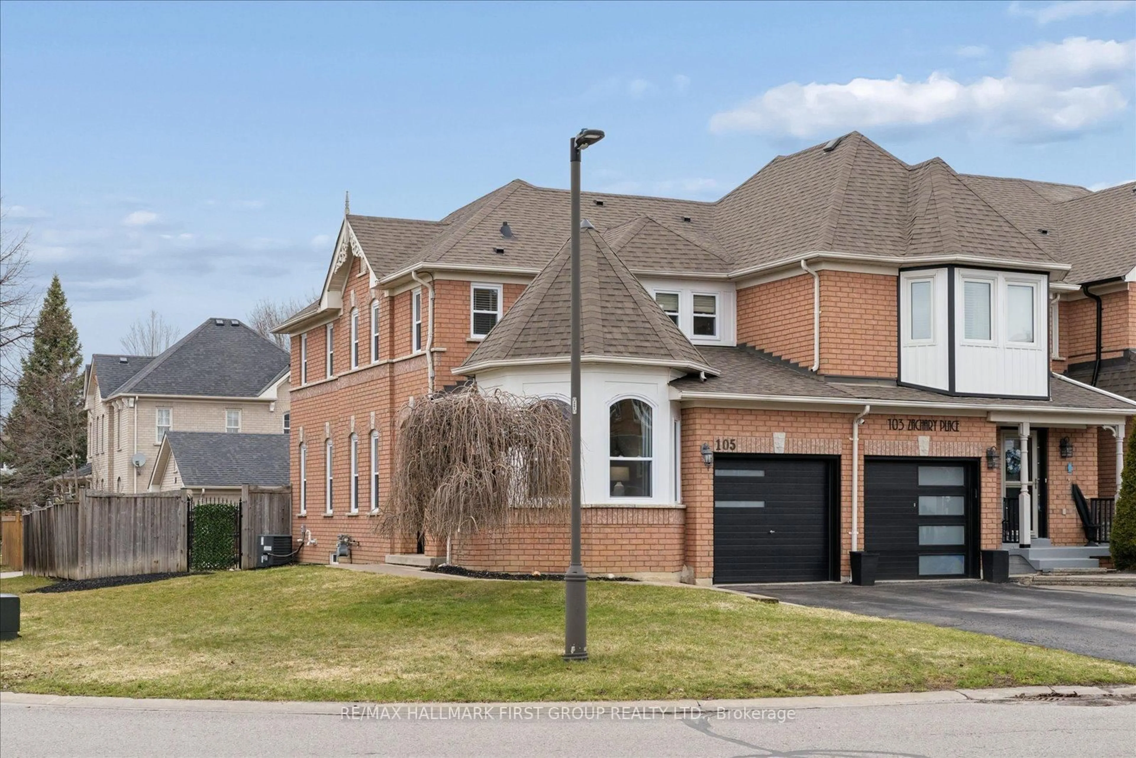 Home with brick exterior material, street for 105 Zachary Pl, Whitby Ontario L1M 1E2