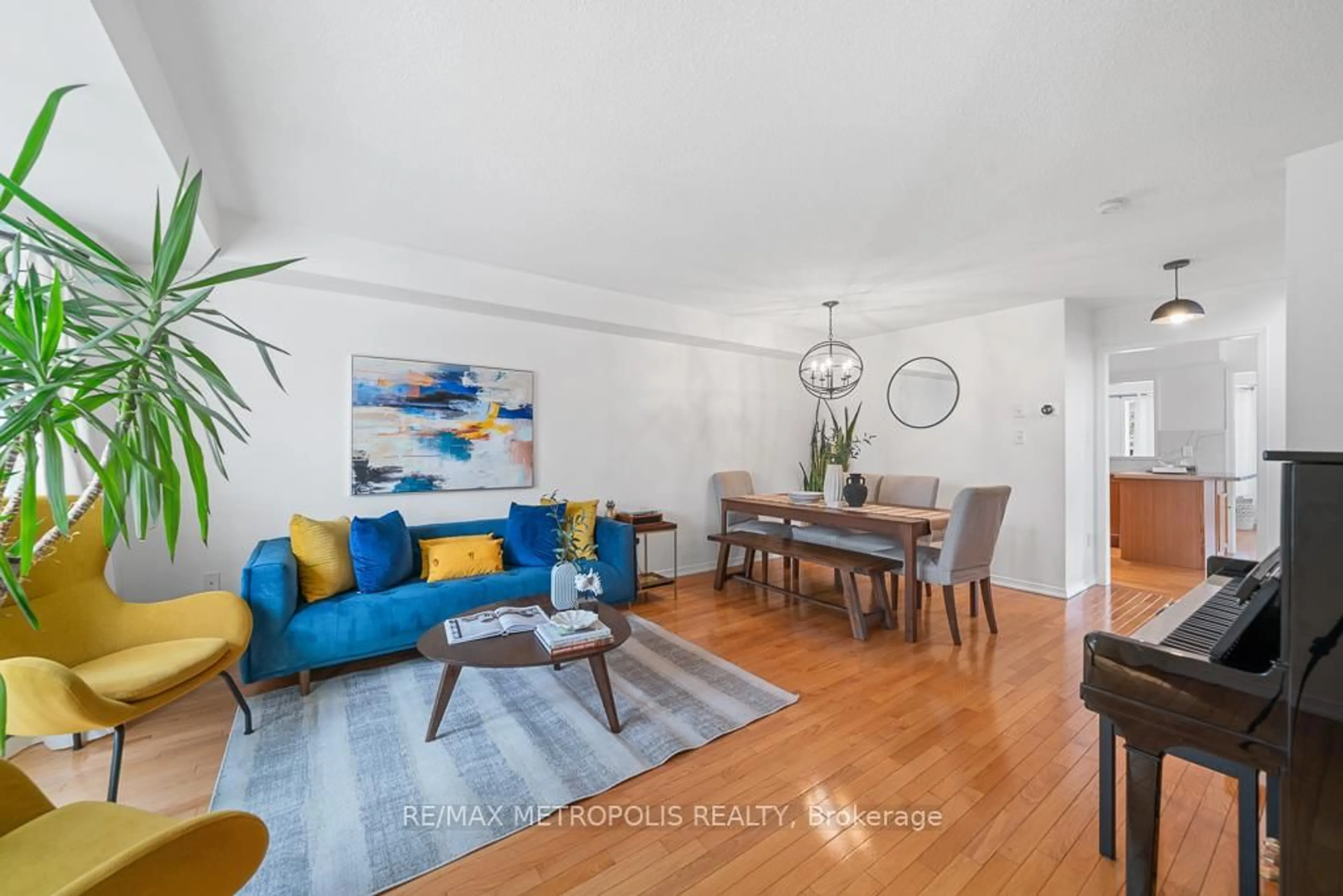 Living room with furniture, wood/laminate floor for 886 Audley Rd, Ajax Ontario L1Z 1M4