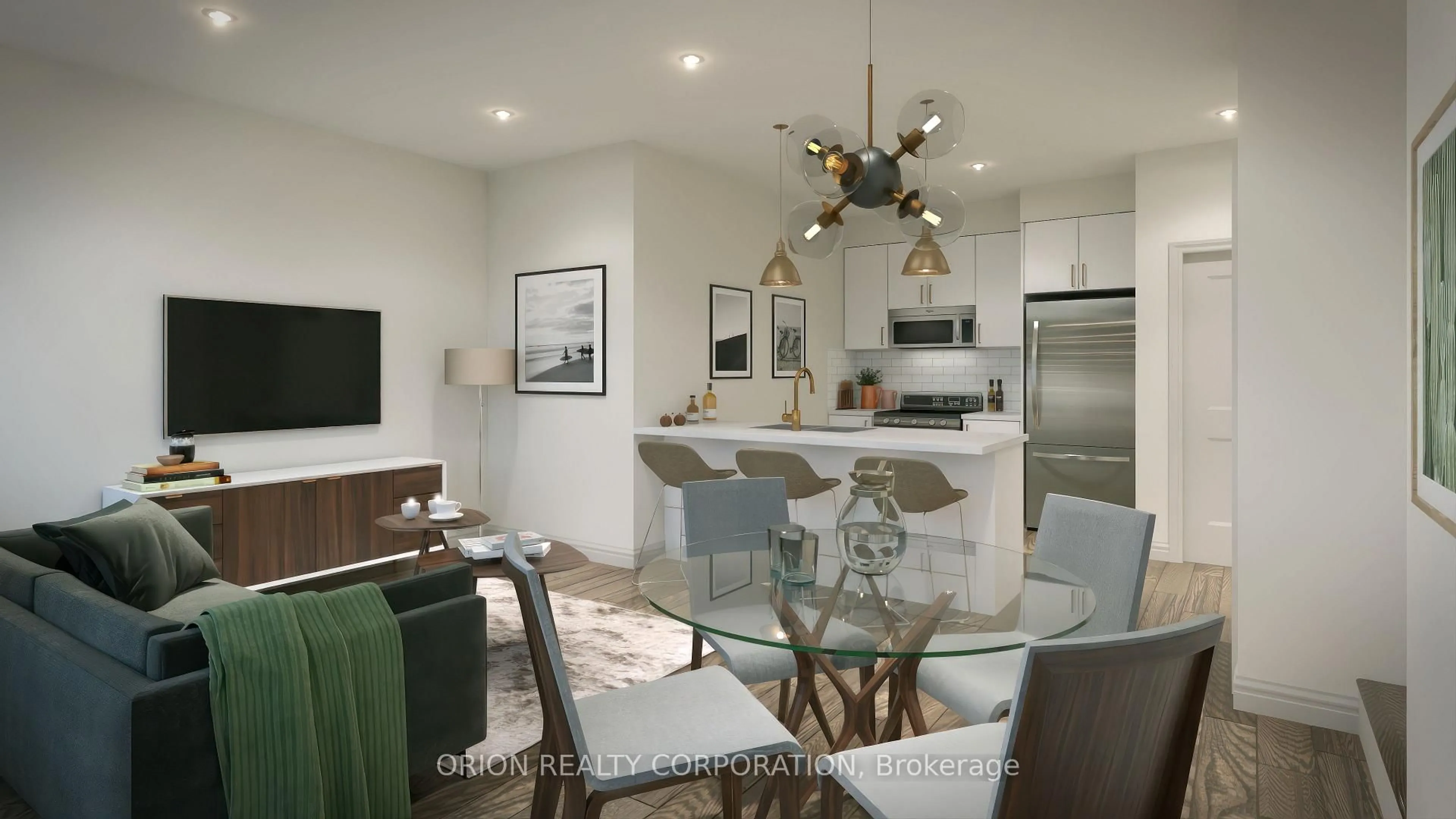 Open concept kitchen, unknown for 521 Rossland Rd #904, Ajax Ontario L1Z 0K8