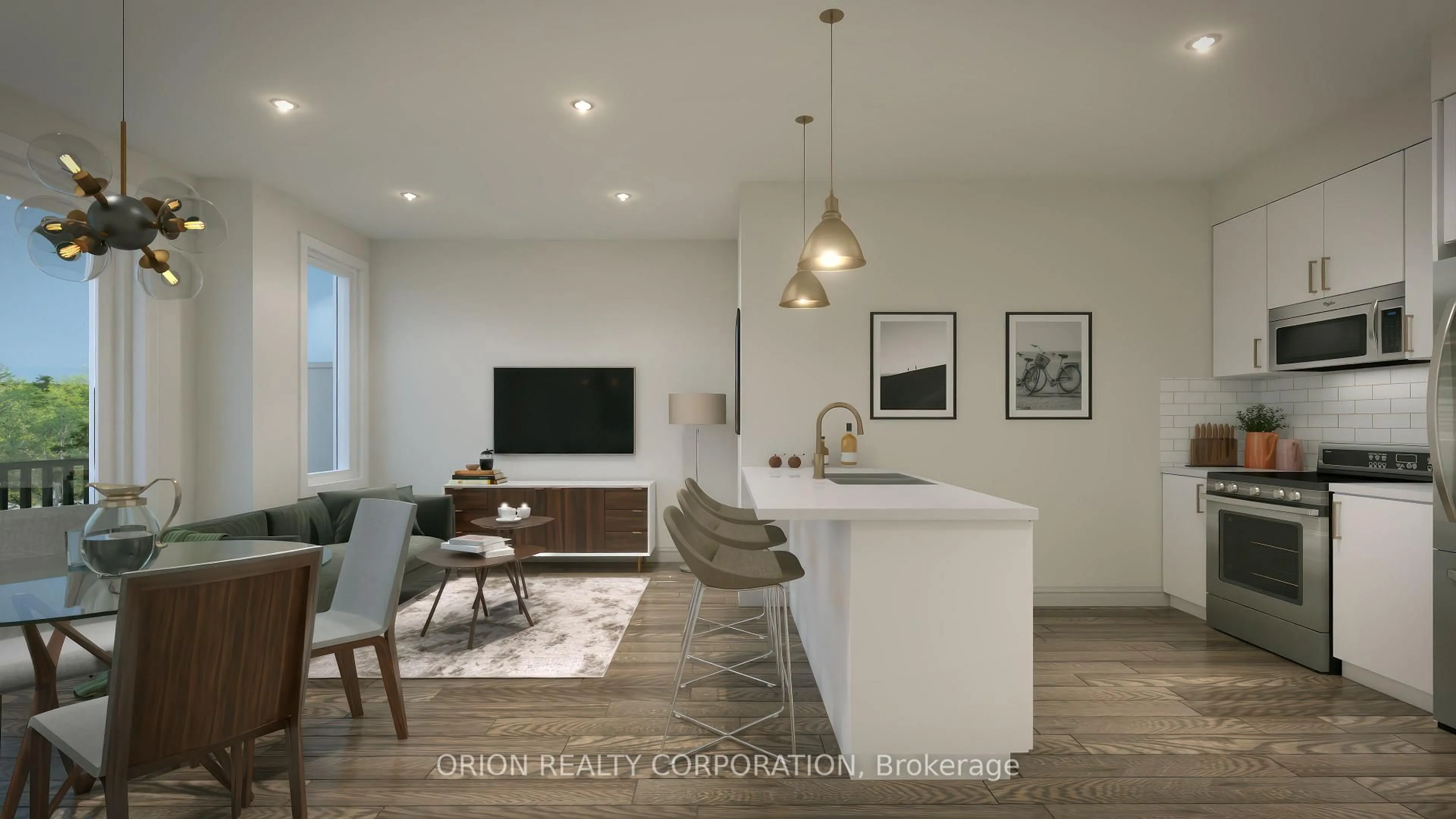 Open concept kitchen, unknown for 521 Rossland Rd #904, Ajax Ontario L1Z 0K8