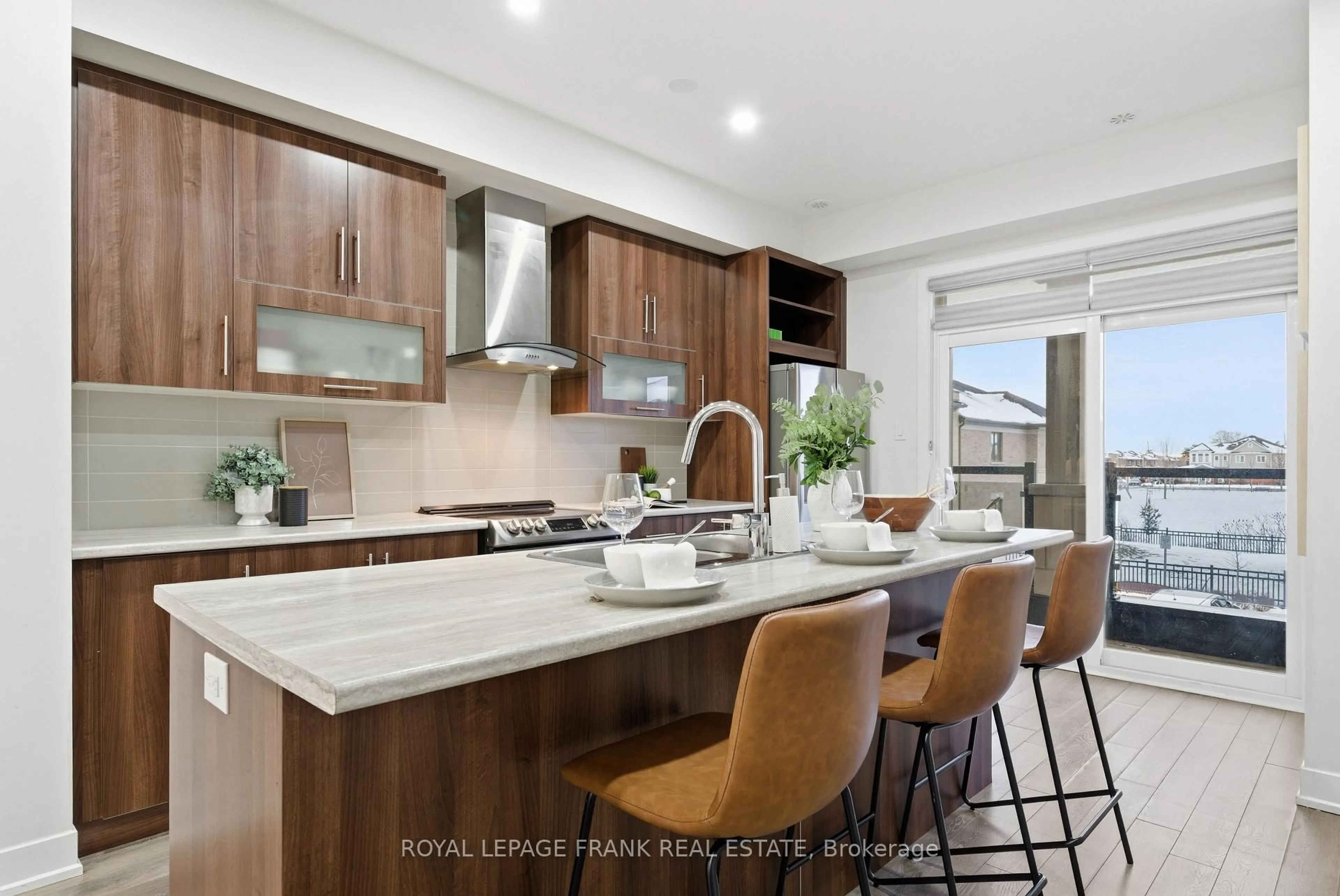 Open concept kitchen, ceramic/tile floor for 33 Donald Fleming Way #65, Whitby Ontario L1R 0N8