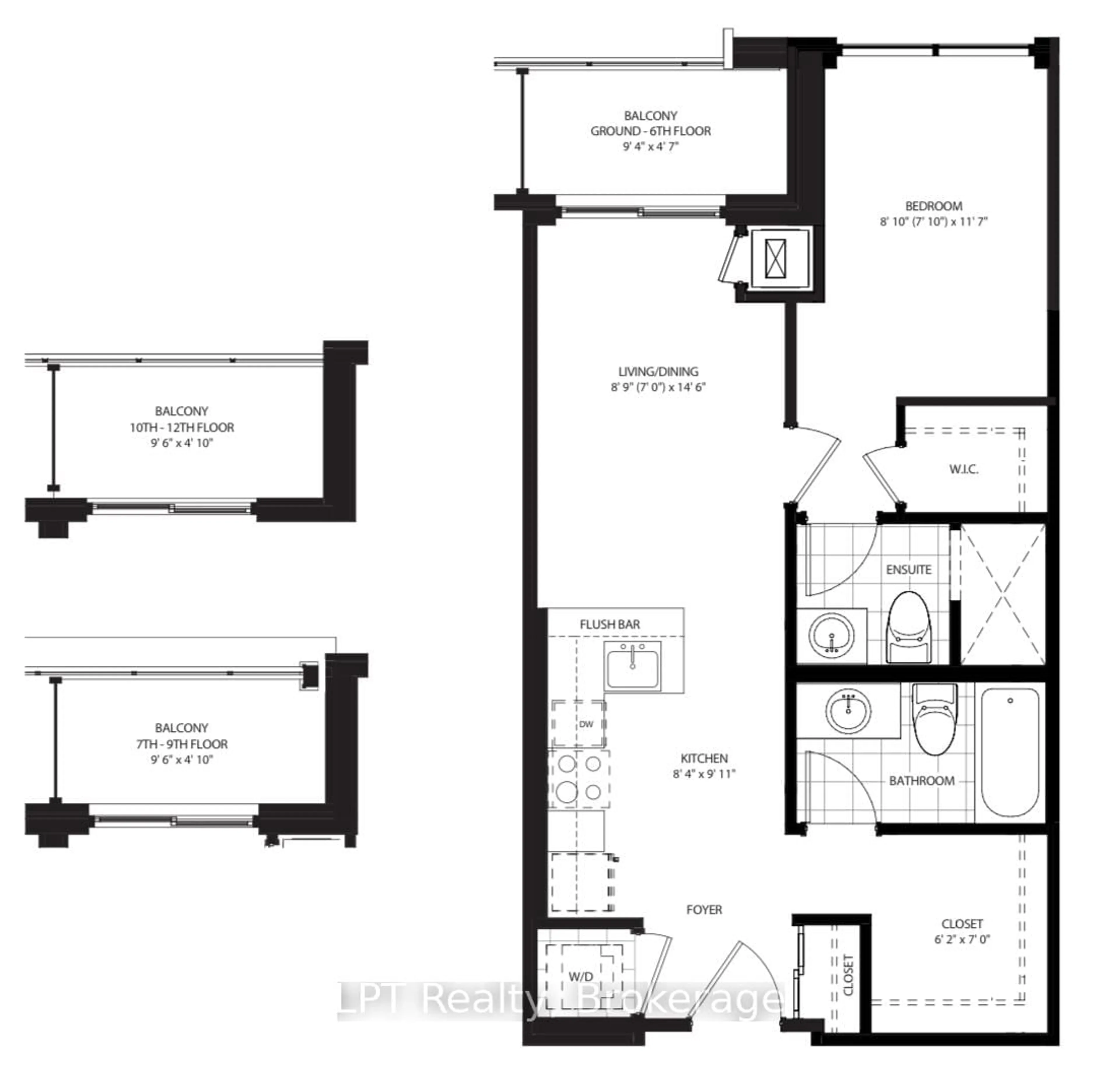 Floor plan for 51 Clarington Blvd #917, Clarington Ontario L1C 0H6