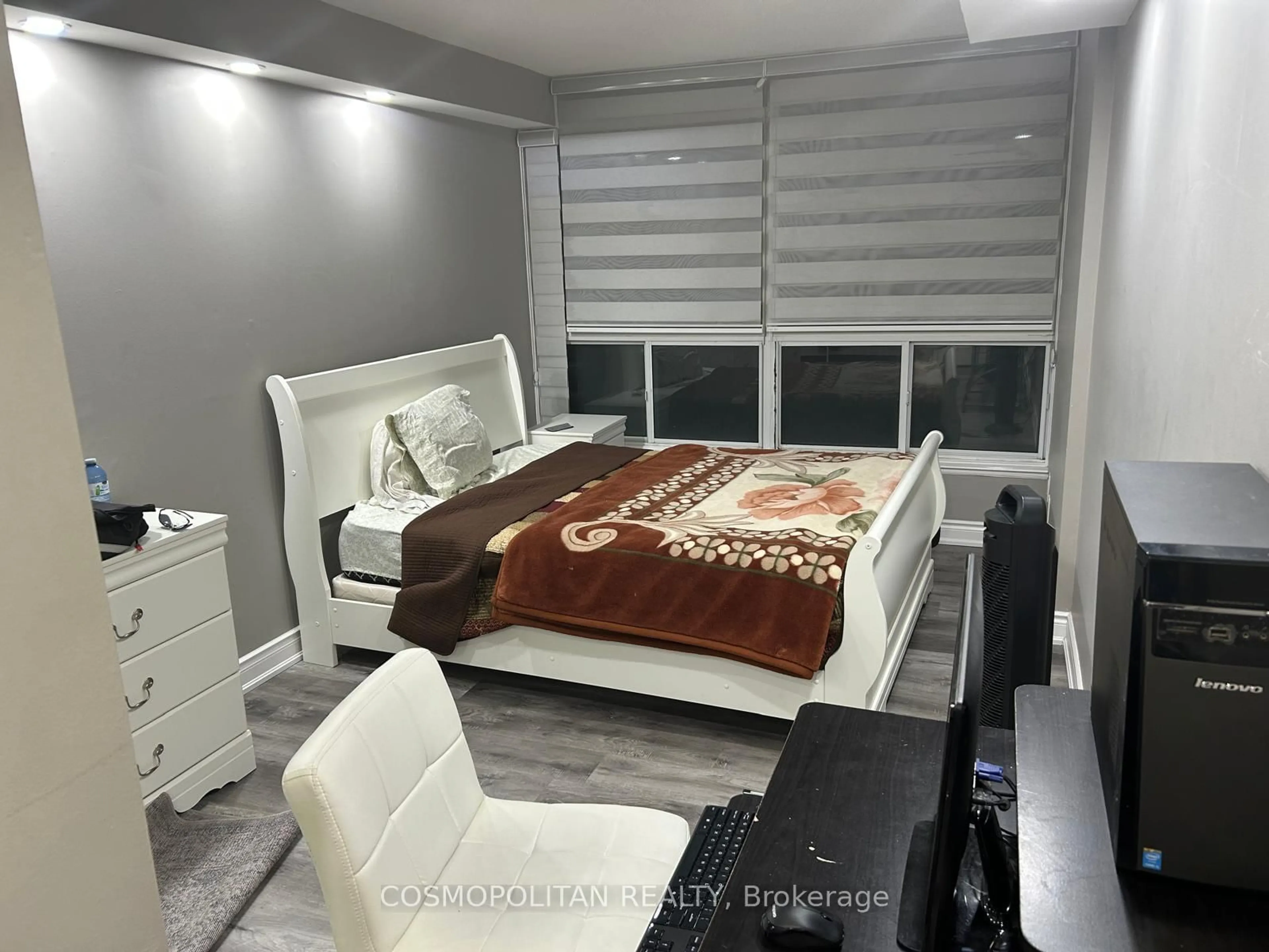 Bedroom with bed, unknown for 4727 Sheppard Ave #212, Toronto Ontario M1S 5B3