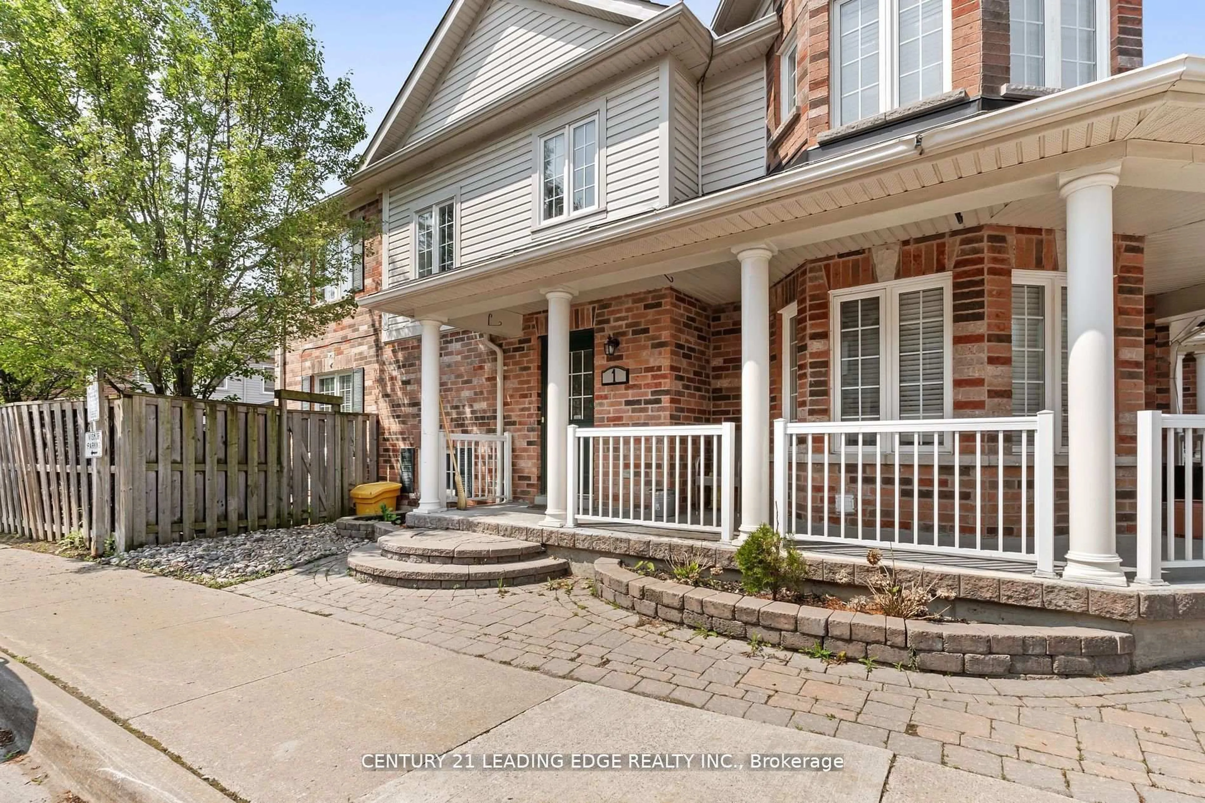Home with brick exterior material, street for 1 Delight Way, Whitby Ontario L1M 0G1