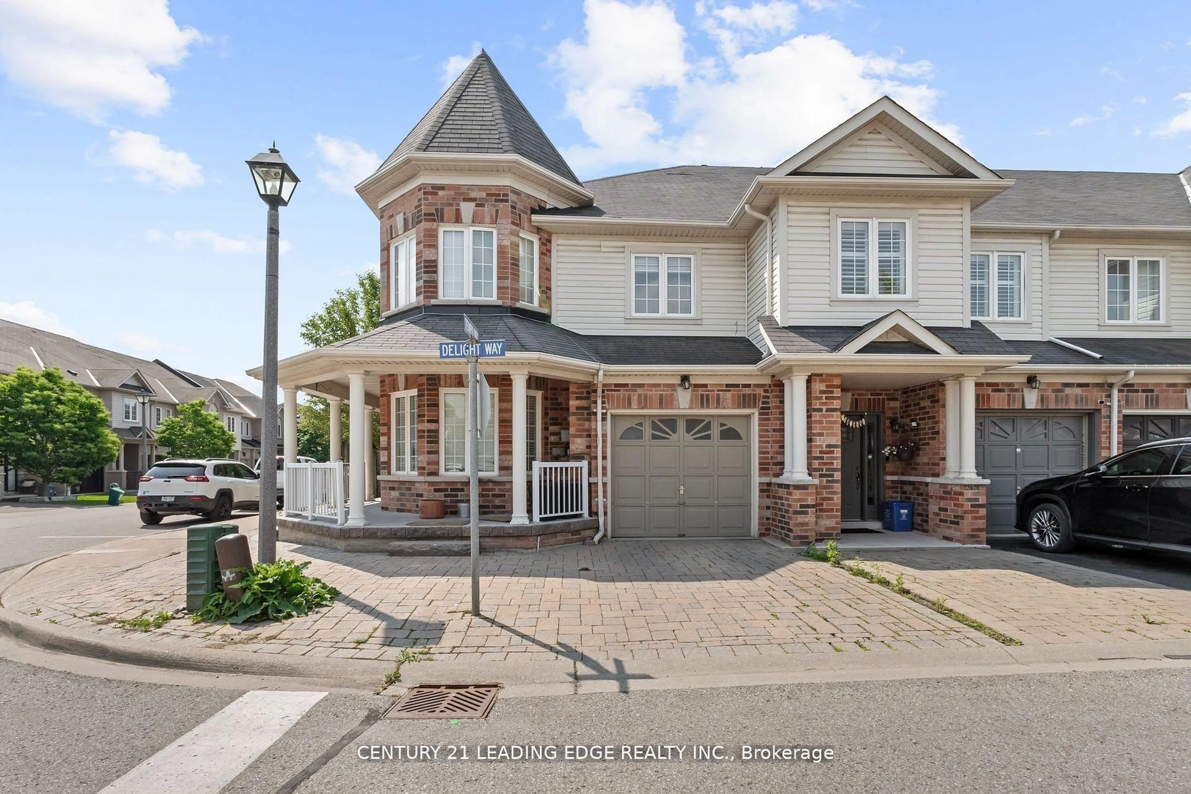 Home with brick exterior material, street for 1 Delight Way, Whitby Ontario L1M 0G1