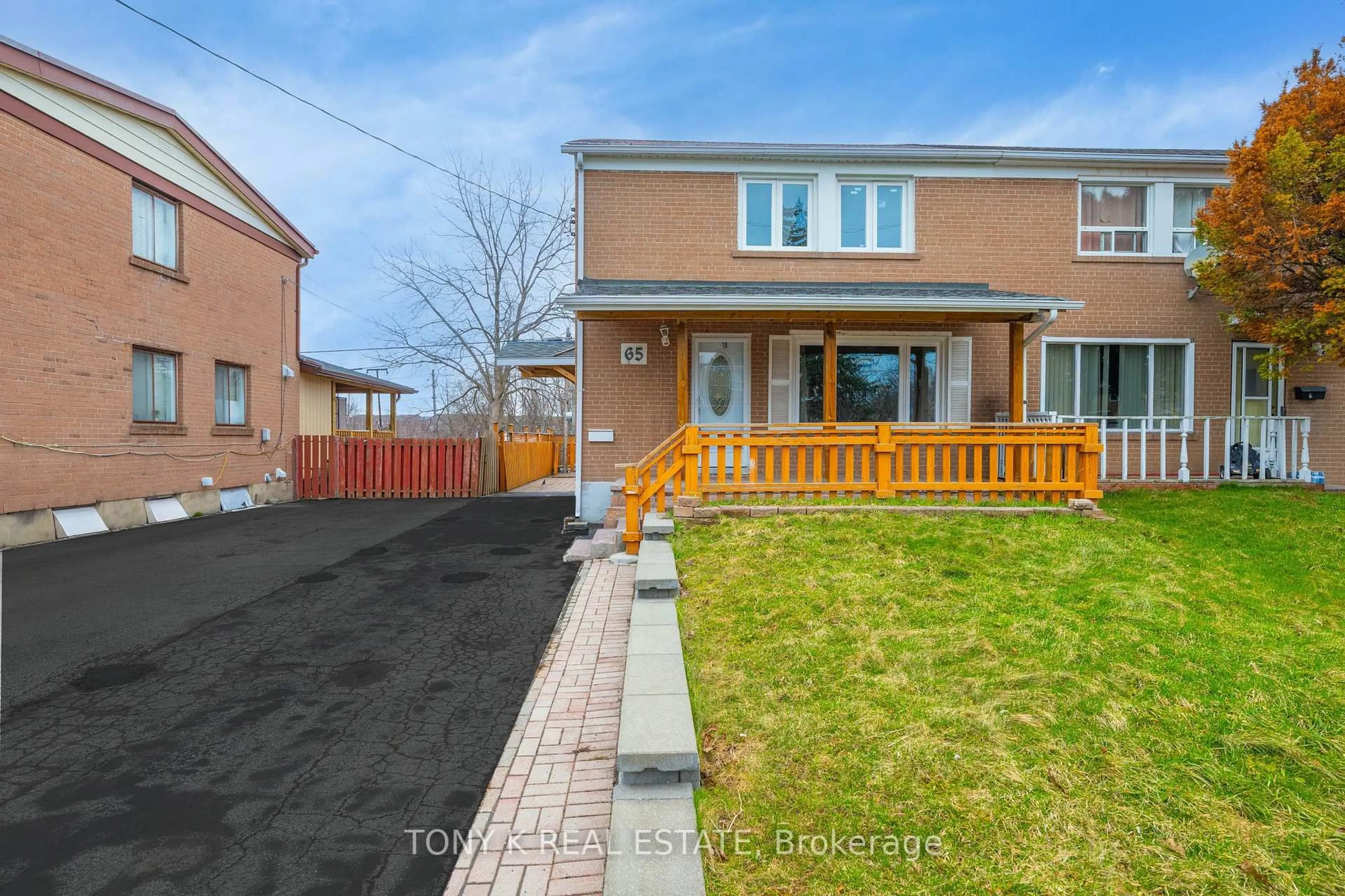 Home with brick exterior material, street for 65 Clapperton Ave, Toronto Ontario M1L 4K7