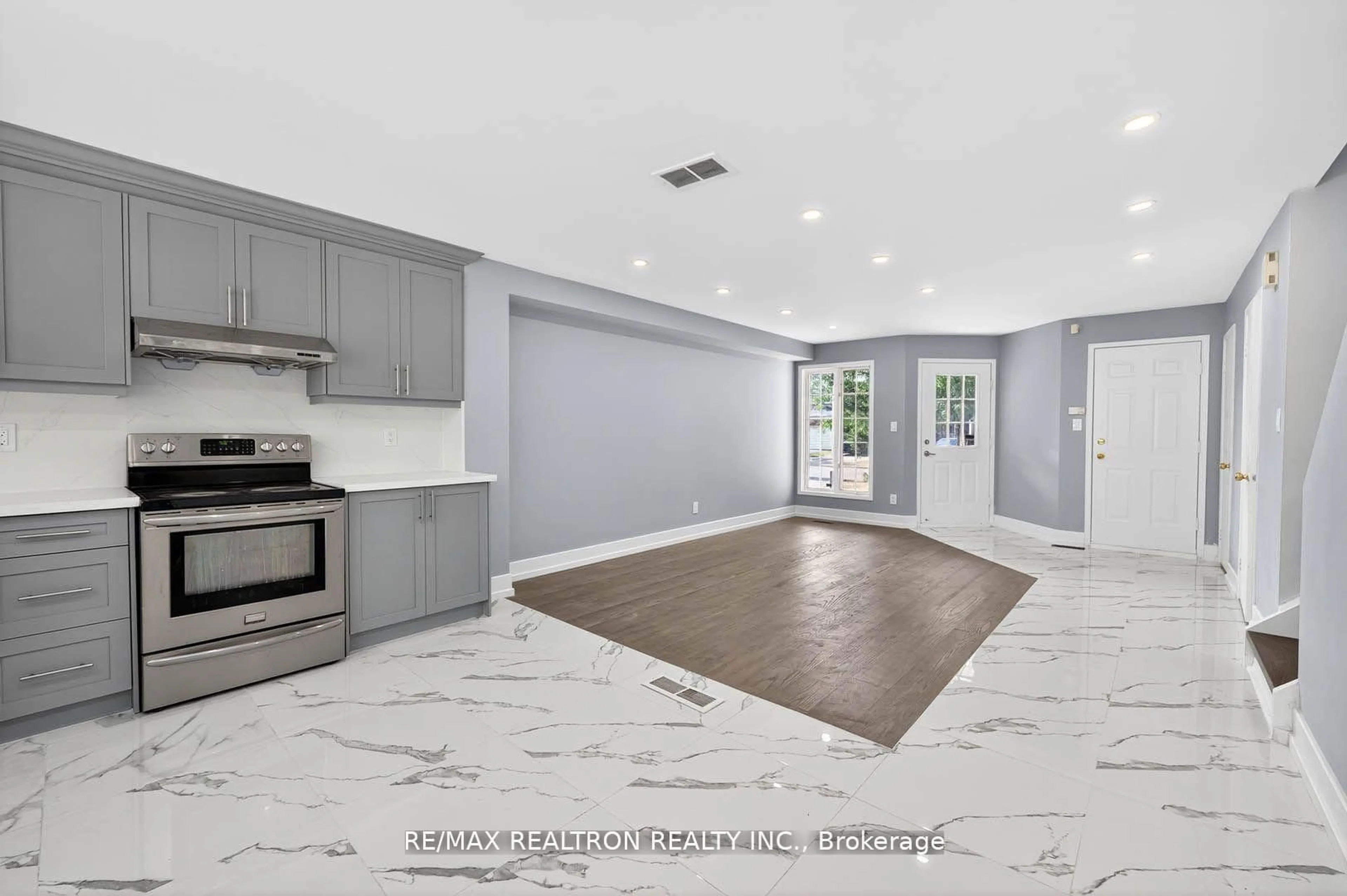 Open concept kitchen, ceramic/tile floor for 17 Lenthall Ave, Toronto Ontario M1B 2C7