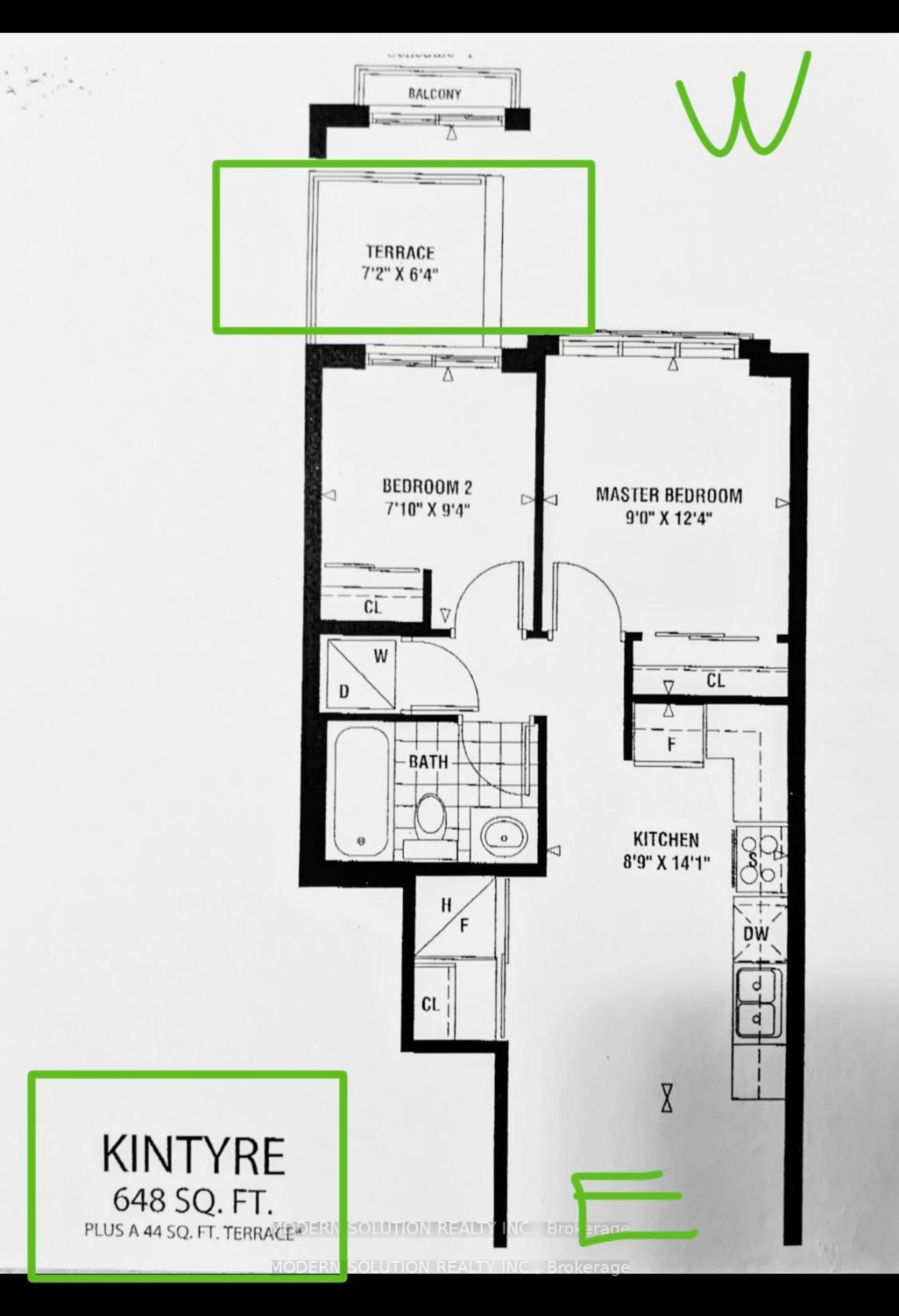 Floor plan for 70 Munro St #3, Toronto Ontario M4M 2S9