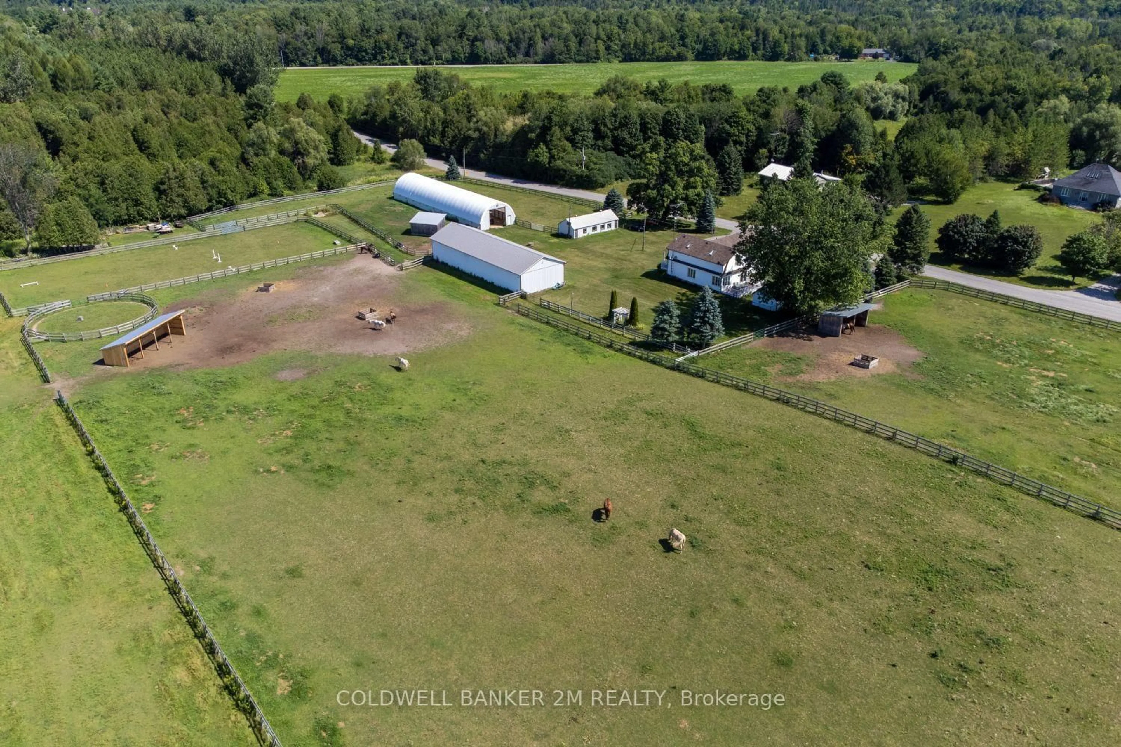 A pic from outside/outdoor area/front of a property/back of a property/a pic from drone, building for 5728 Gilmore Rd, Clarington Ontario L0A 1J0