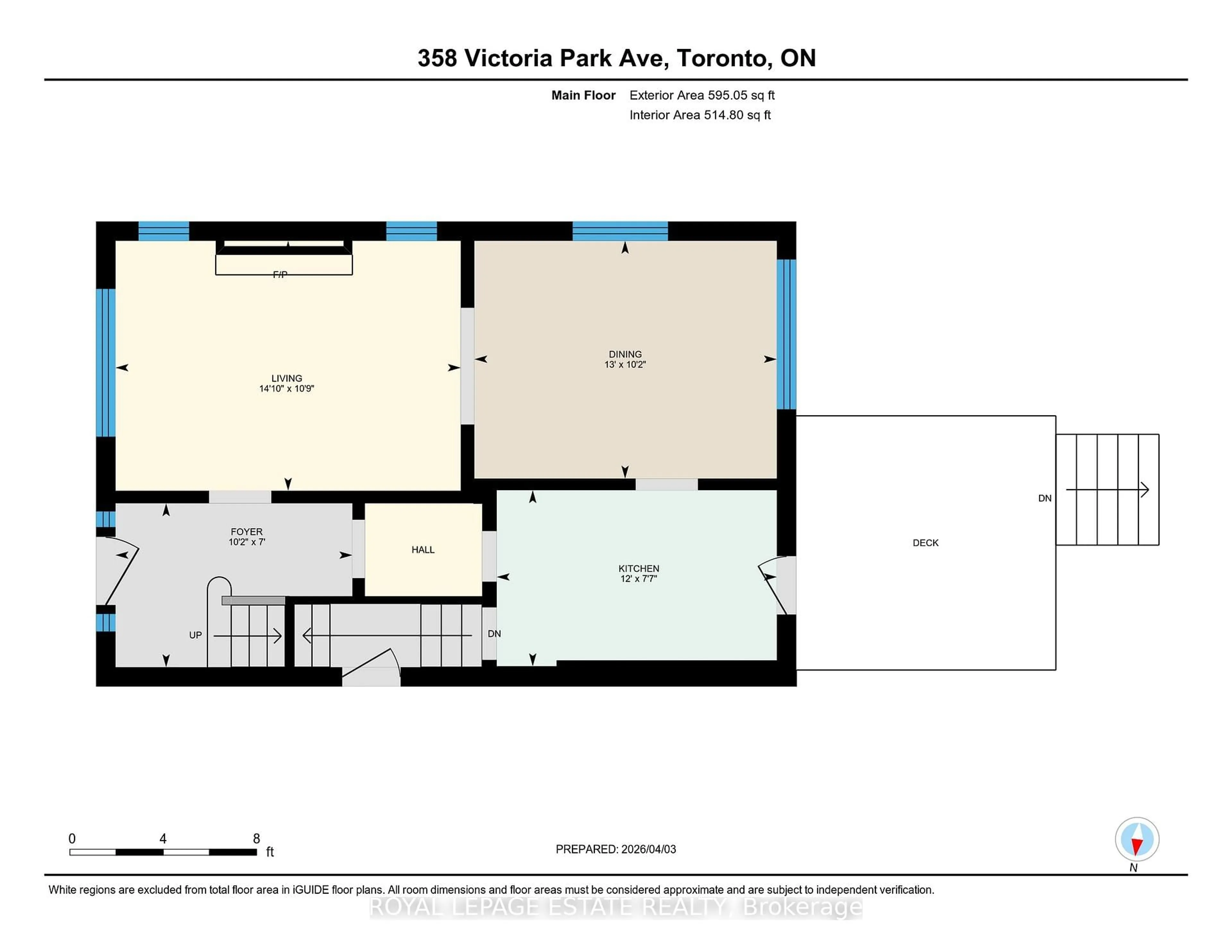 Floor plan for 358 Victoria Park Ave, Toronto Ontario M4E 3S8