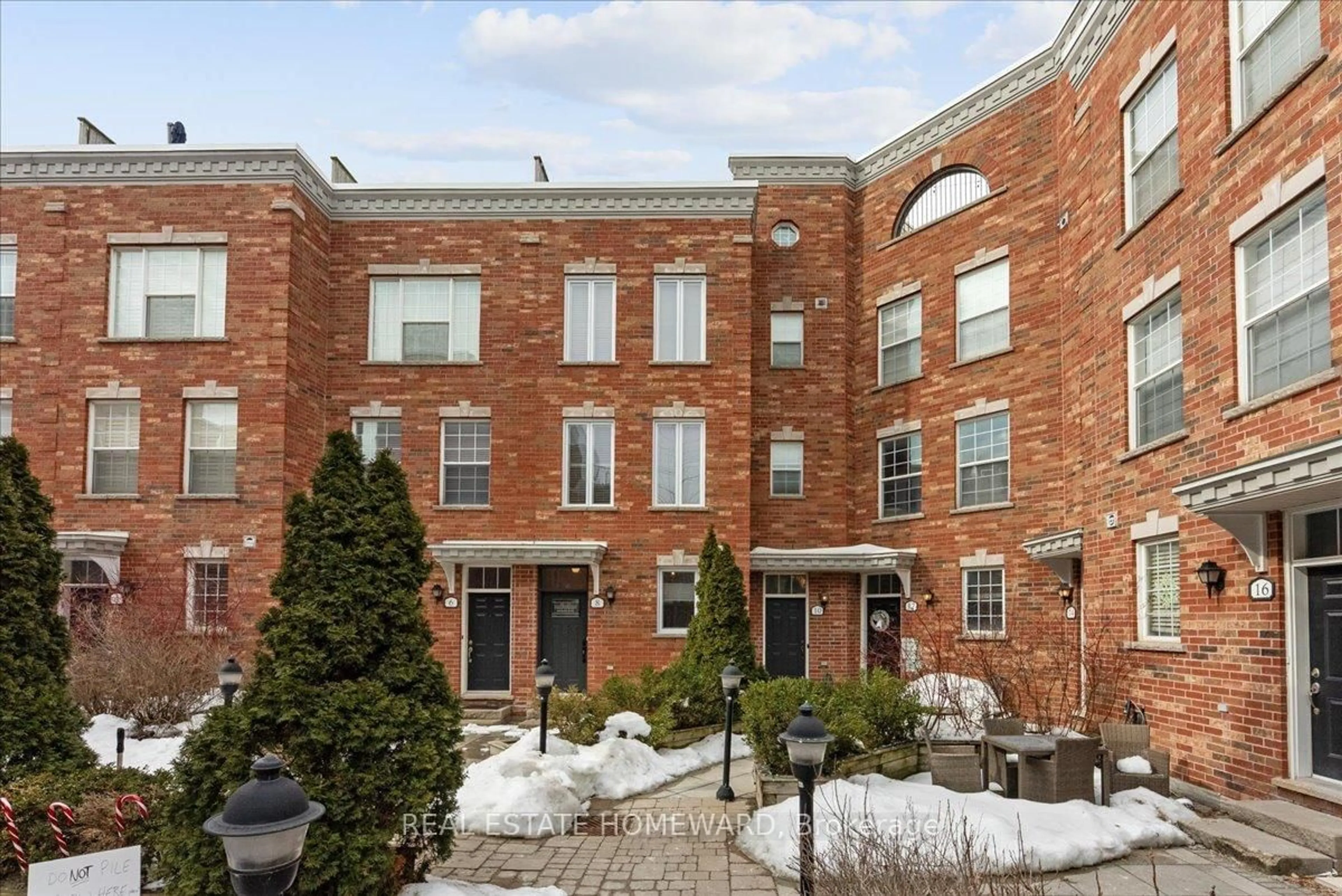 Home with brick exterior material, street for 14 Fairhead Mews, Toronto Ontario M4E 3Y4