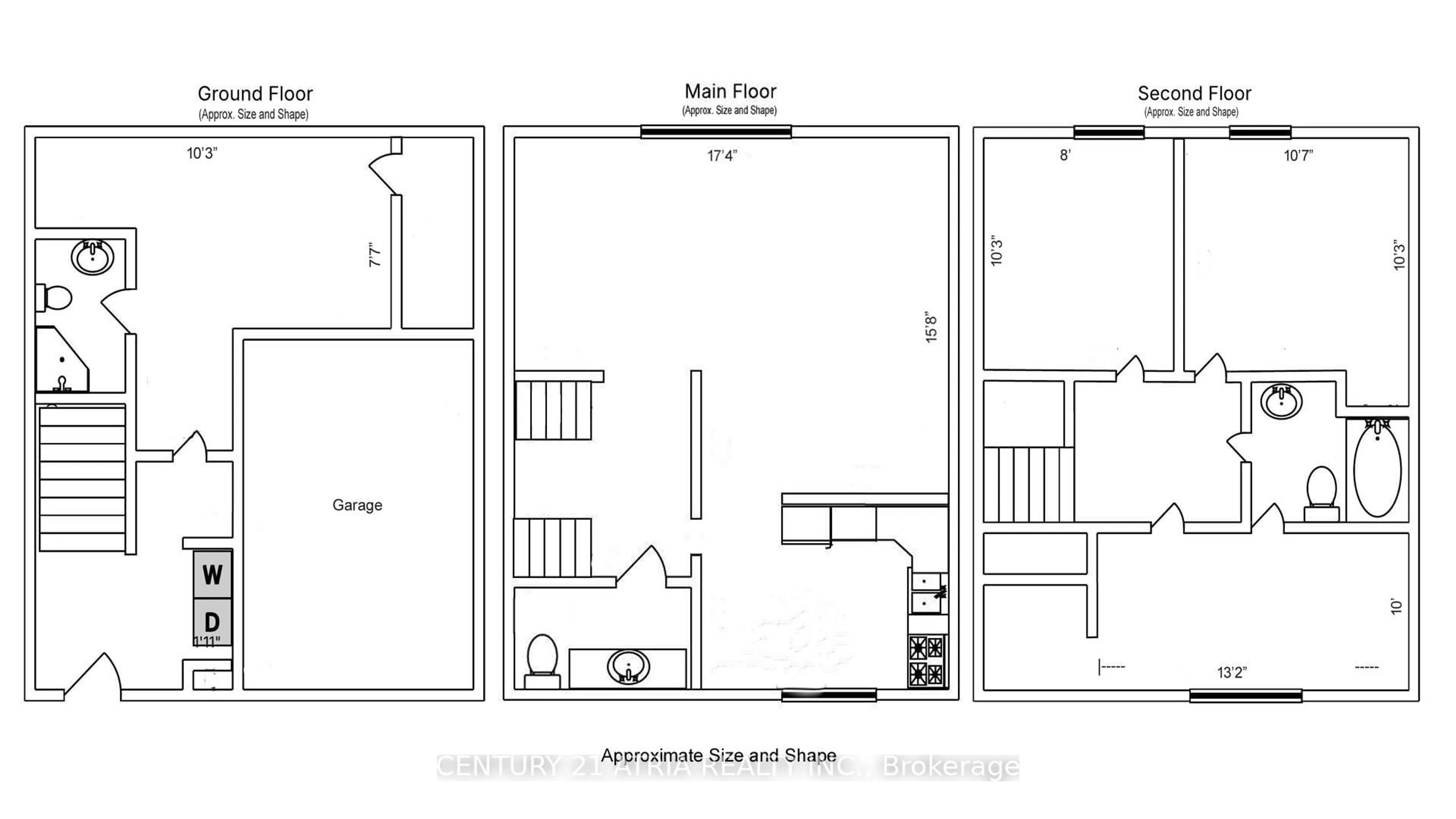Floor plan for 143 Purpledusk Tr, Toronto Ontario M1E 4C9