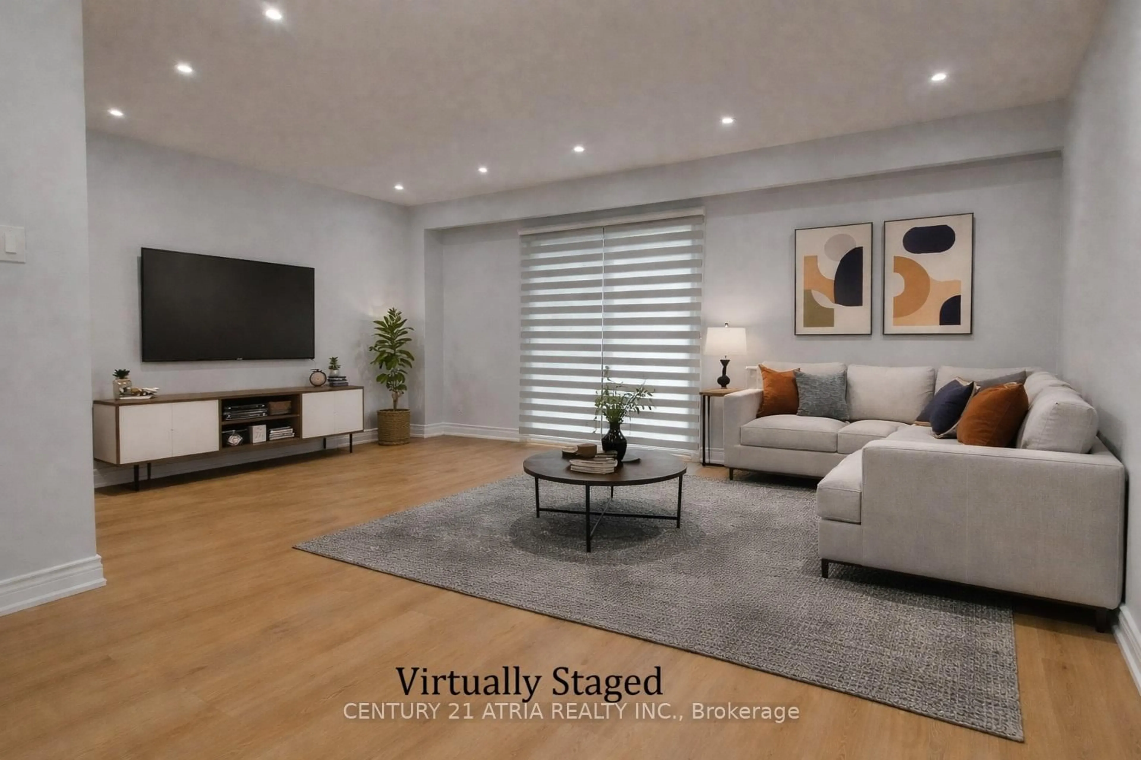 Living room with furniture, unknown for 143 Purpledusk Tr, Toronto Ontario M1E 4C9