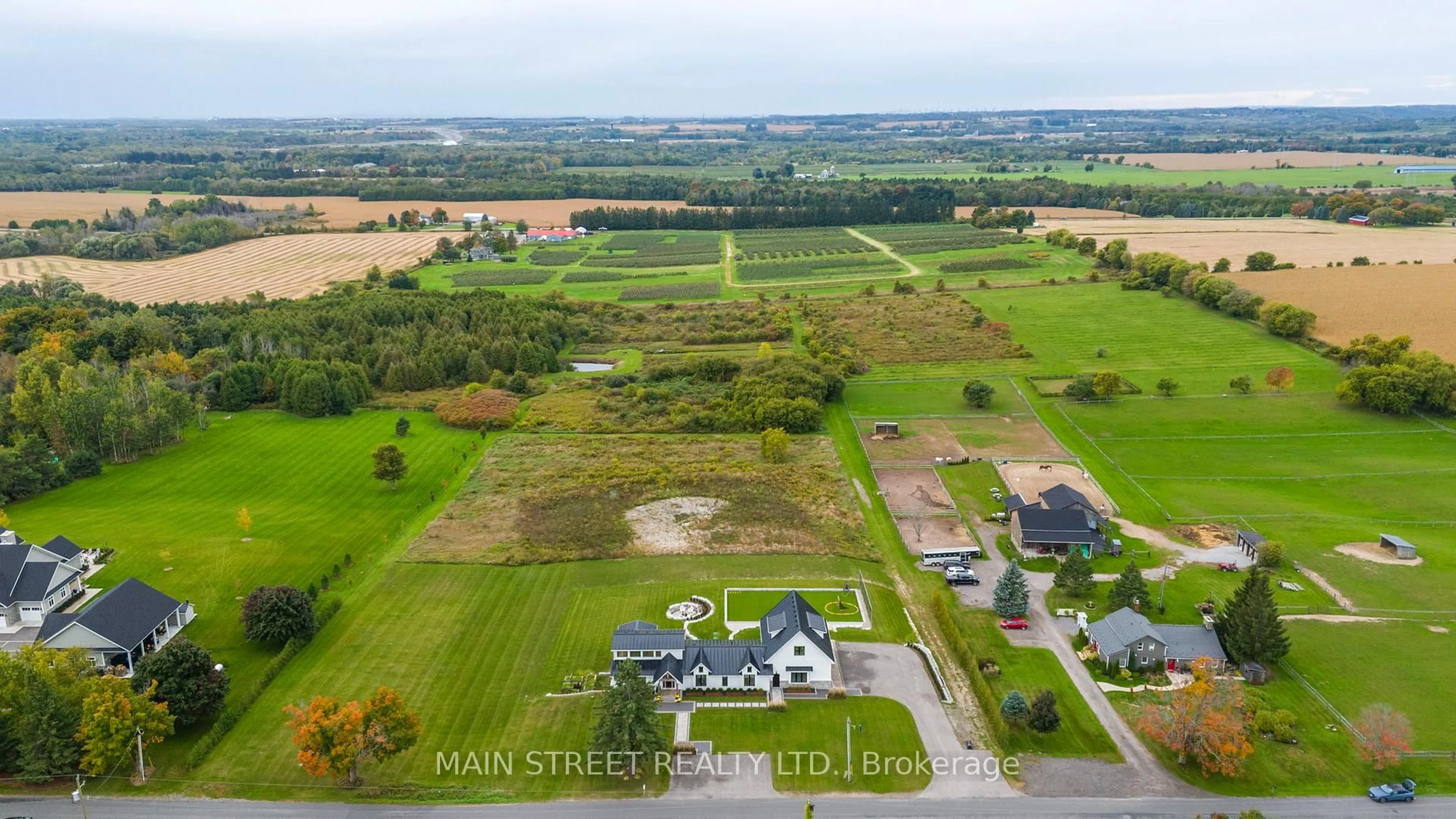 A pic from outside/outdoor area/front of a property/back of a property/a pic from drone, water/lake/river/ocean view for 6346 Clemens Rd, Clarington Ontario L1C 5R3