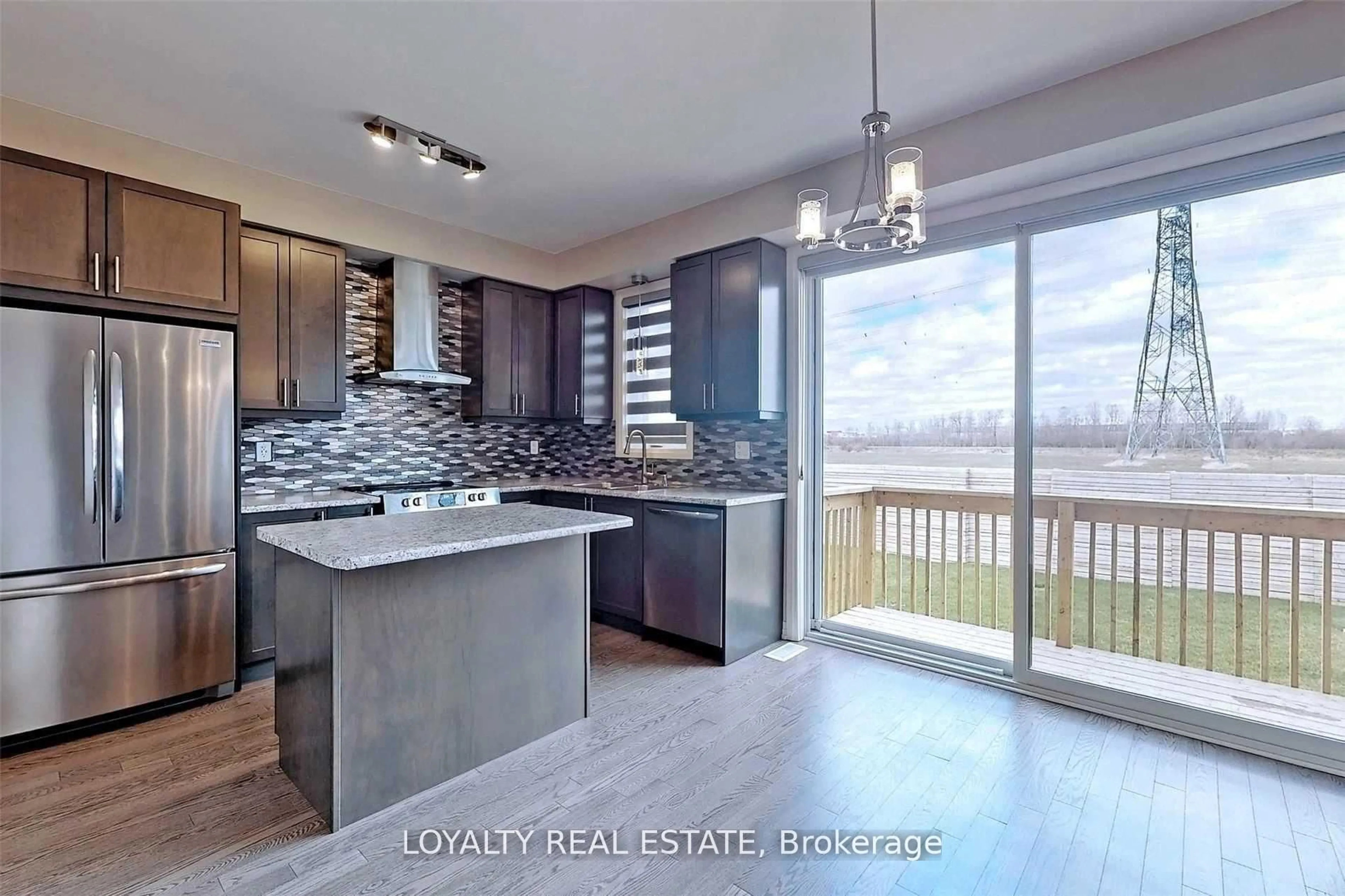 Open concept kitchen, unknown for 127 Yacht Dr, Clarington Ontario L1C 4A7