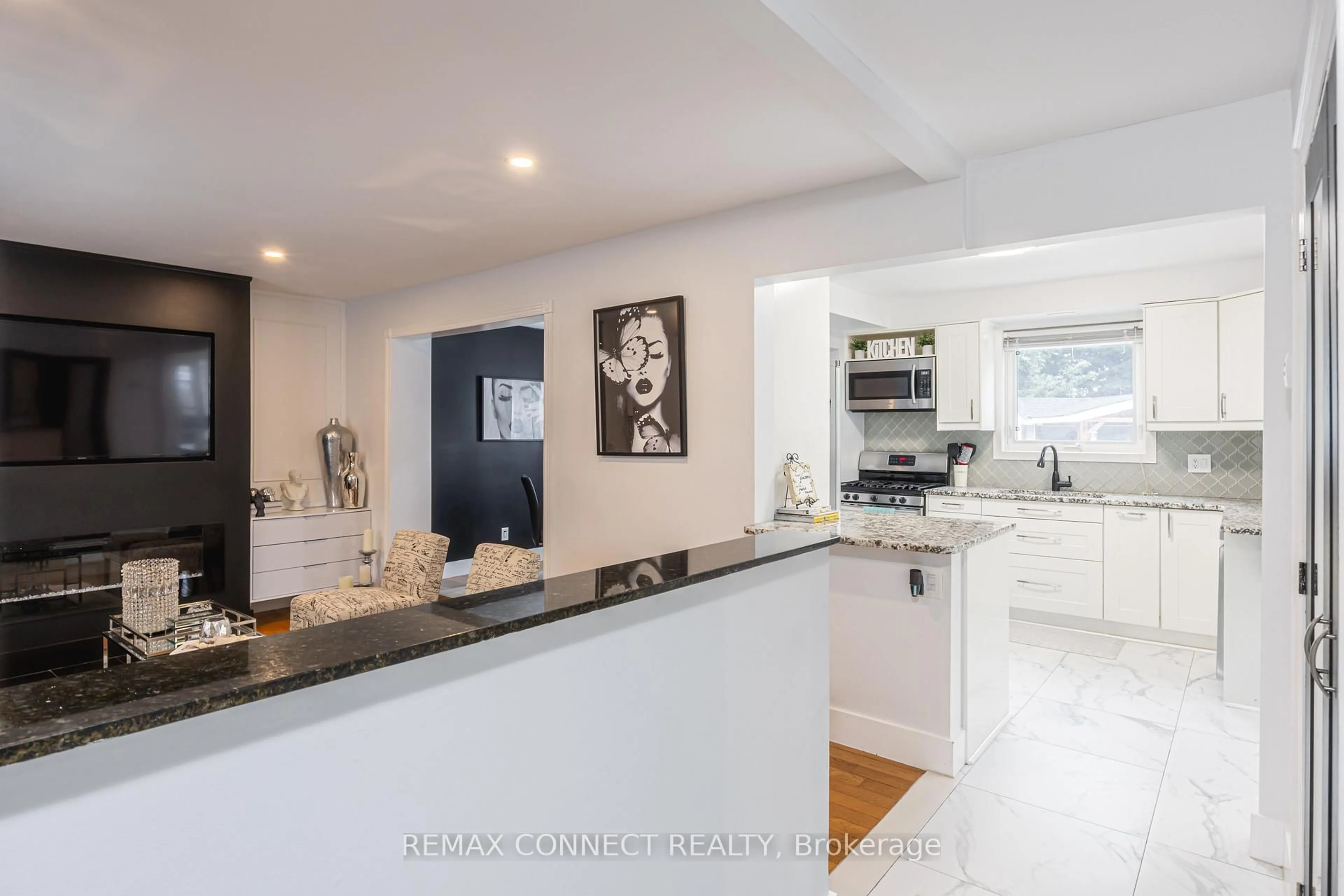 Contemporary kitchen, ceramic/tile floor for 32 Harland Cres, Ajax Ontario L1S 1J9