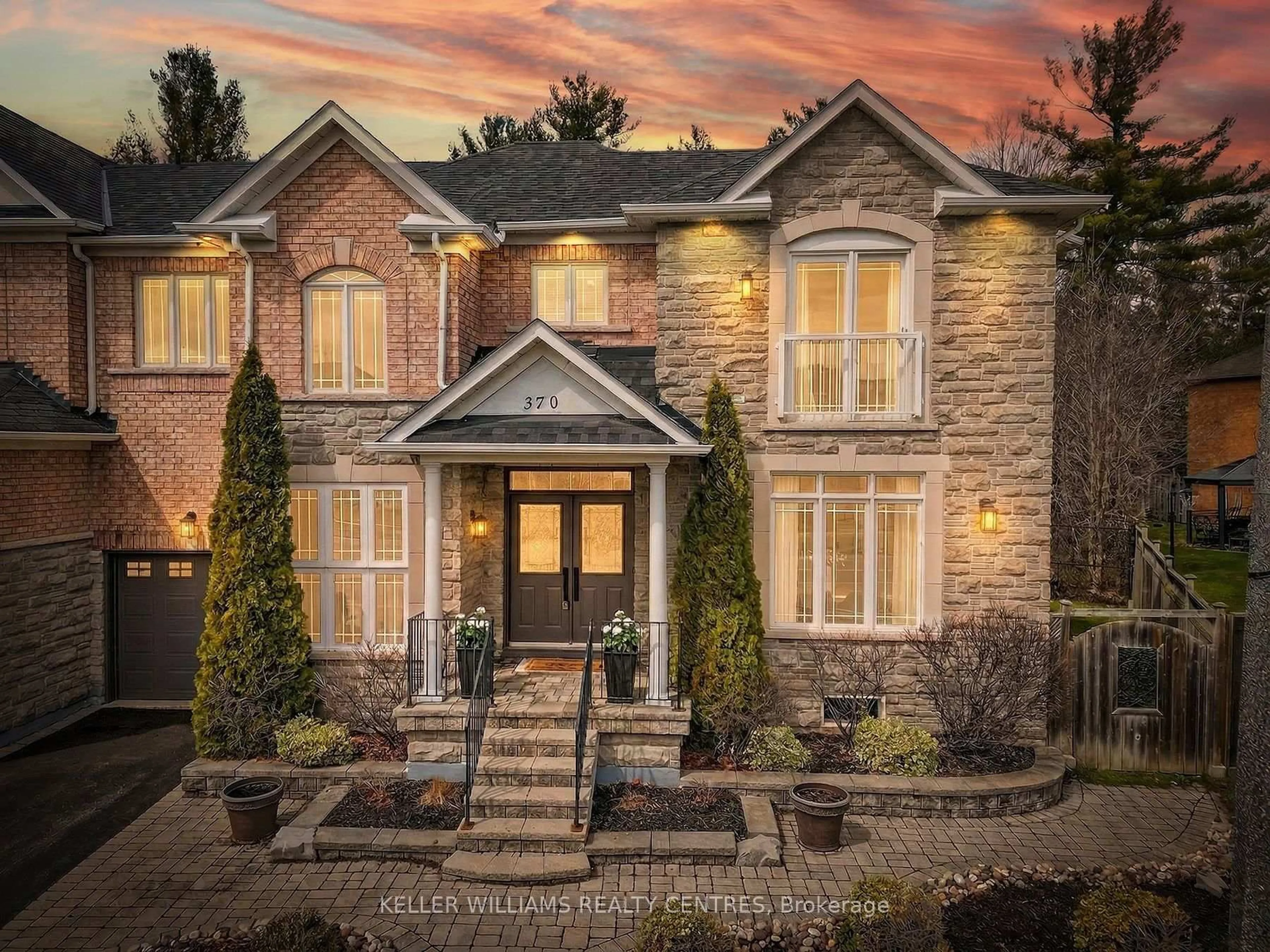 Home with brick exterior material, street for 370 Strouds Lane, Pickering Ontario L1V 7J2