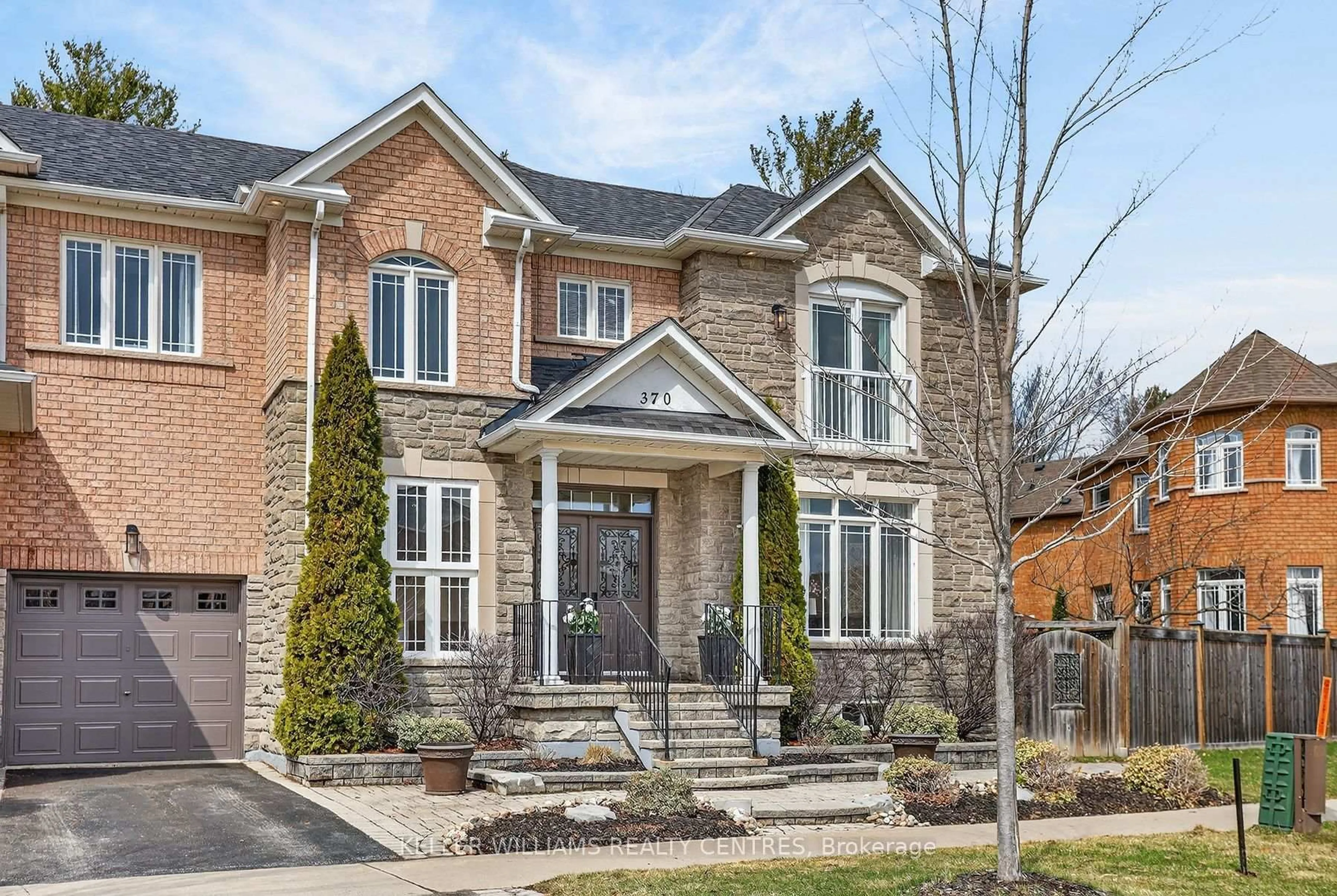 Home with brick exterior material, street for 370 Strouds Lane, Pickering Ontario L1V 7J2
