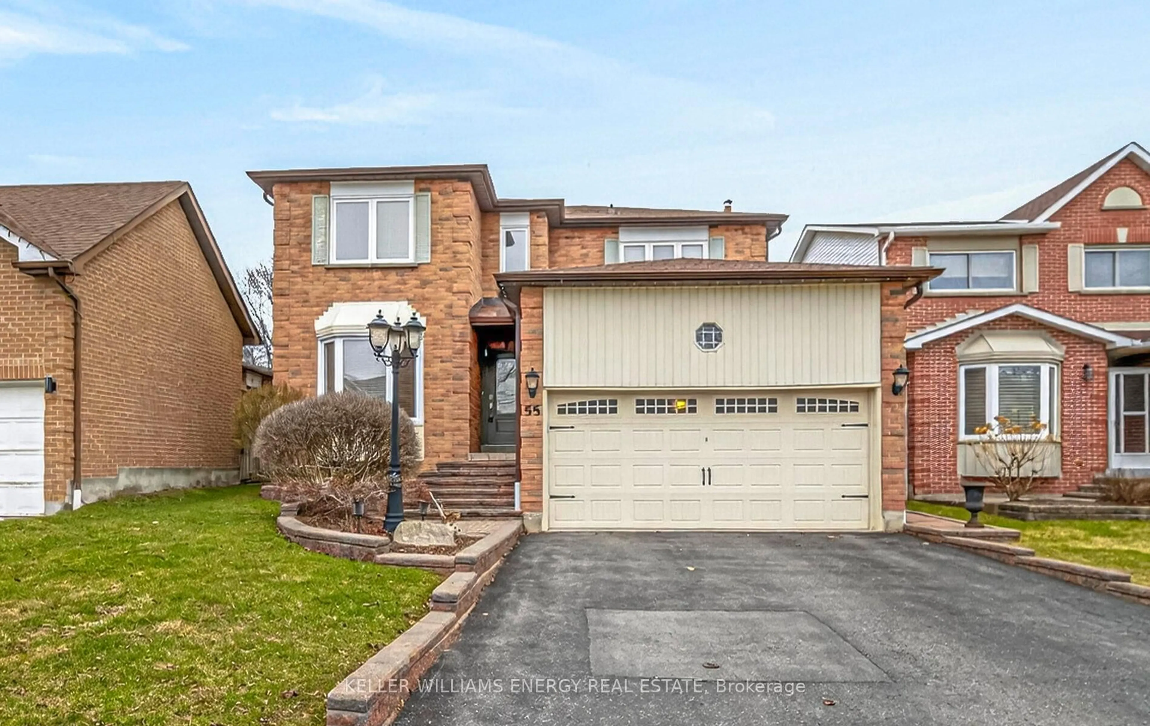 Home with brick exterior material, street for 55 Long Dr, Whitby Ontario L1N 8E5