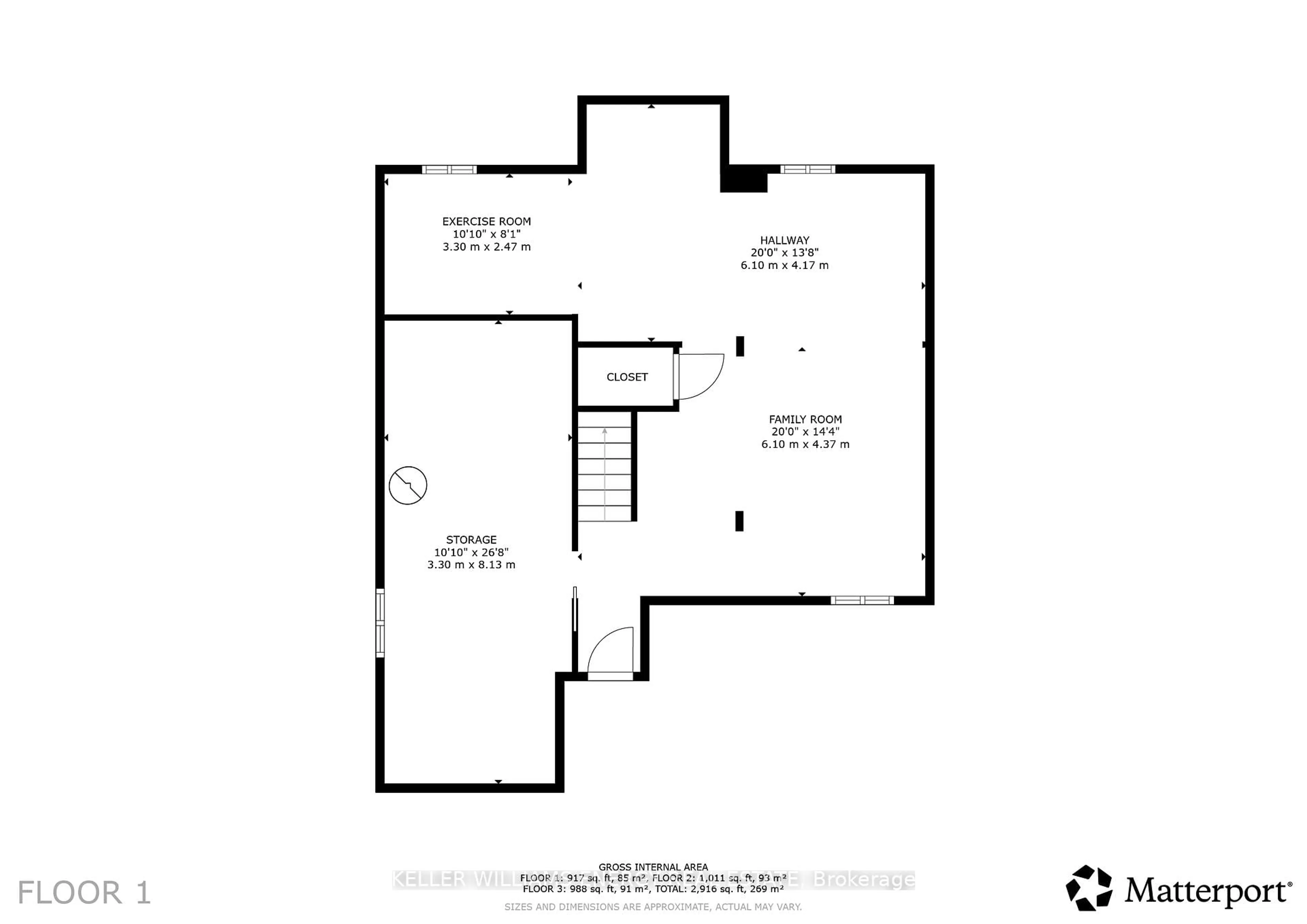 Floor plan for 55 Long Dr, Whitby Ontario L1N 8E5