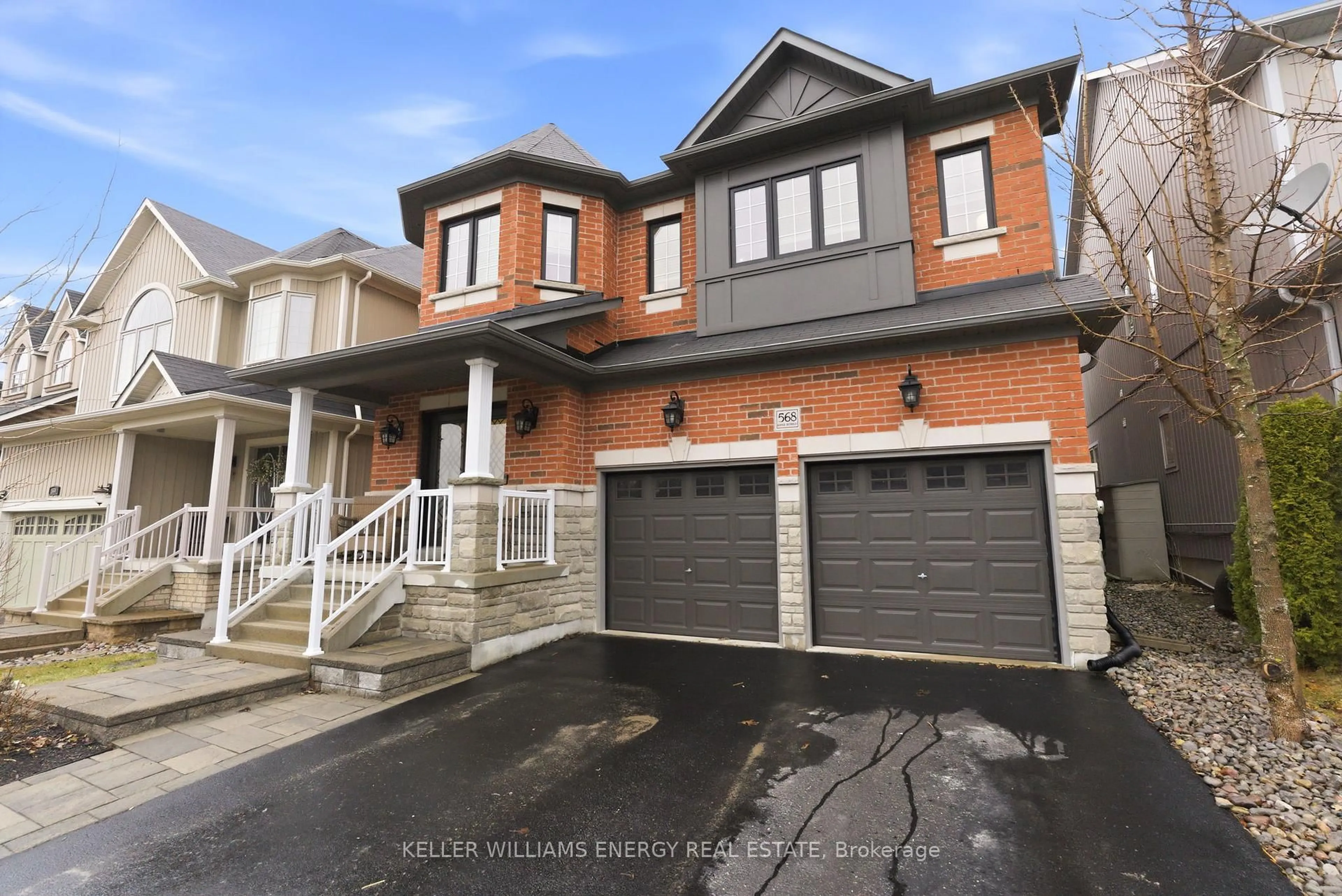 Home with brick exterior material, street for 568 George Reynolds Dr, Clarington Ontario L1E 0A8