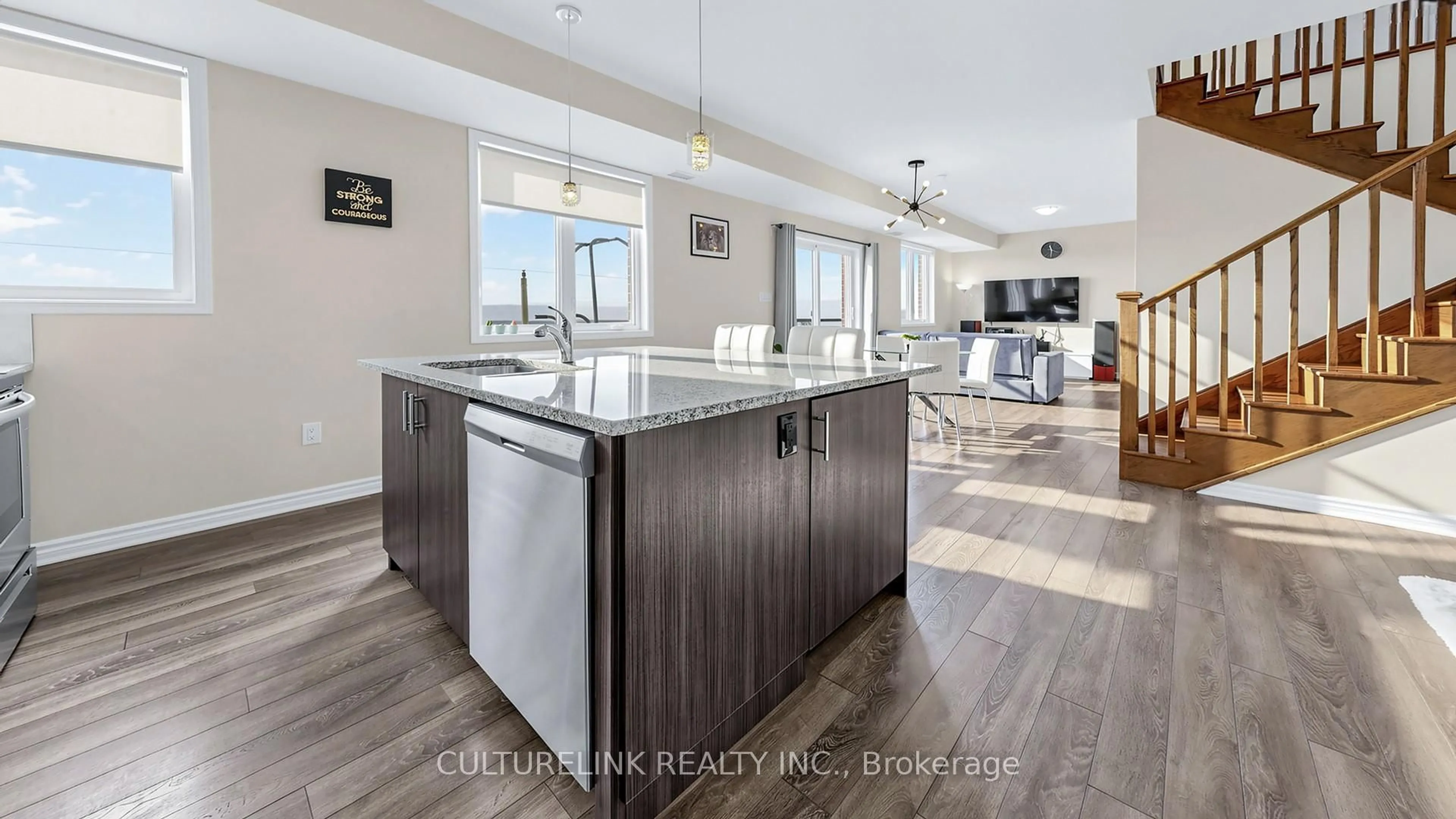 Open concept kitchen, unknown for 1148 Dragonfly Ave #605, Pickering Ontario L1X 0H5