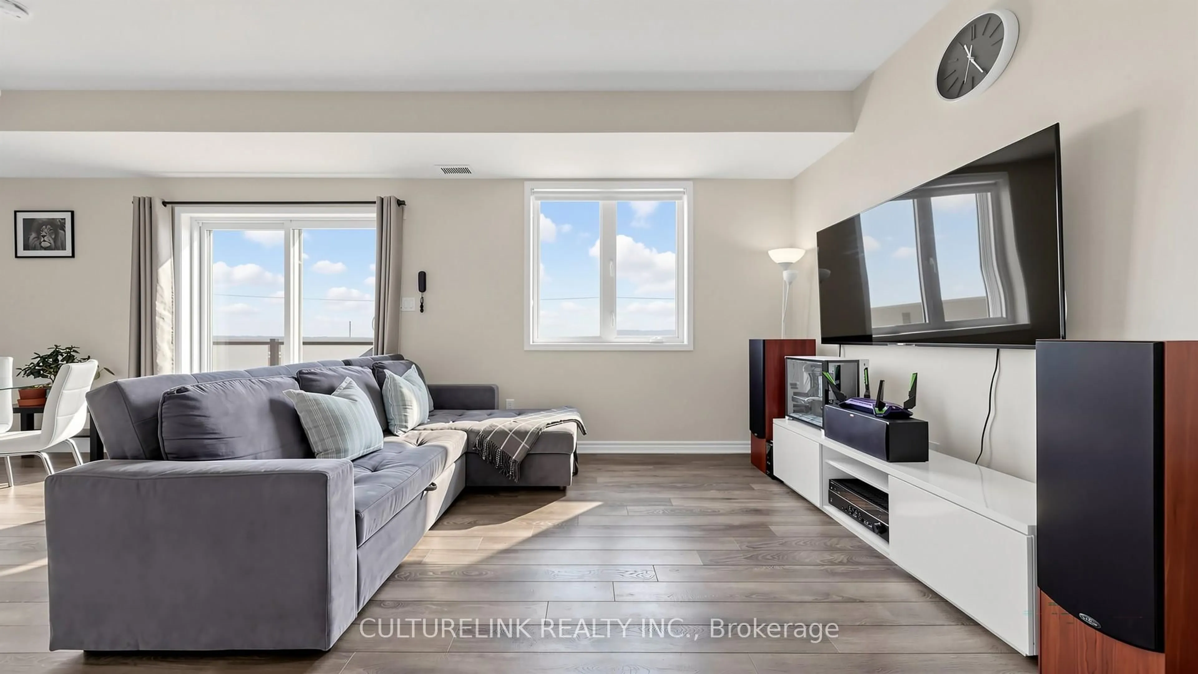 Living room with furniture, unknown for 1148 Dragonfly Ave #605, Pickering Ontario L1X 0H5