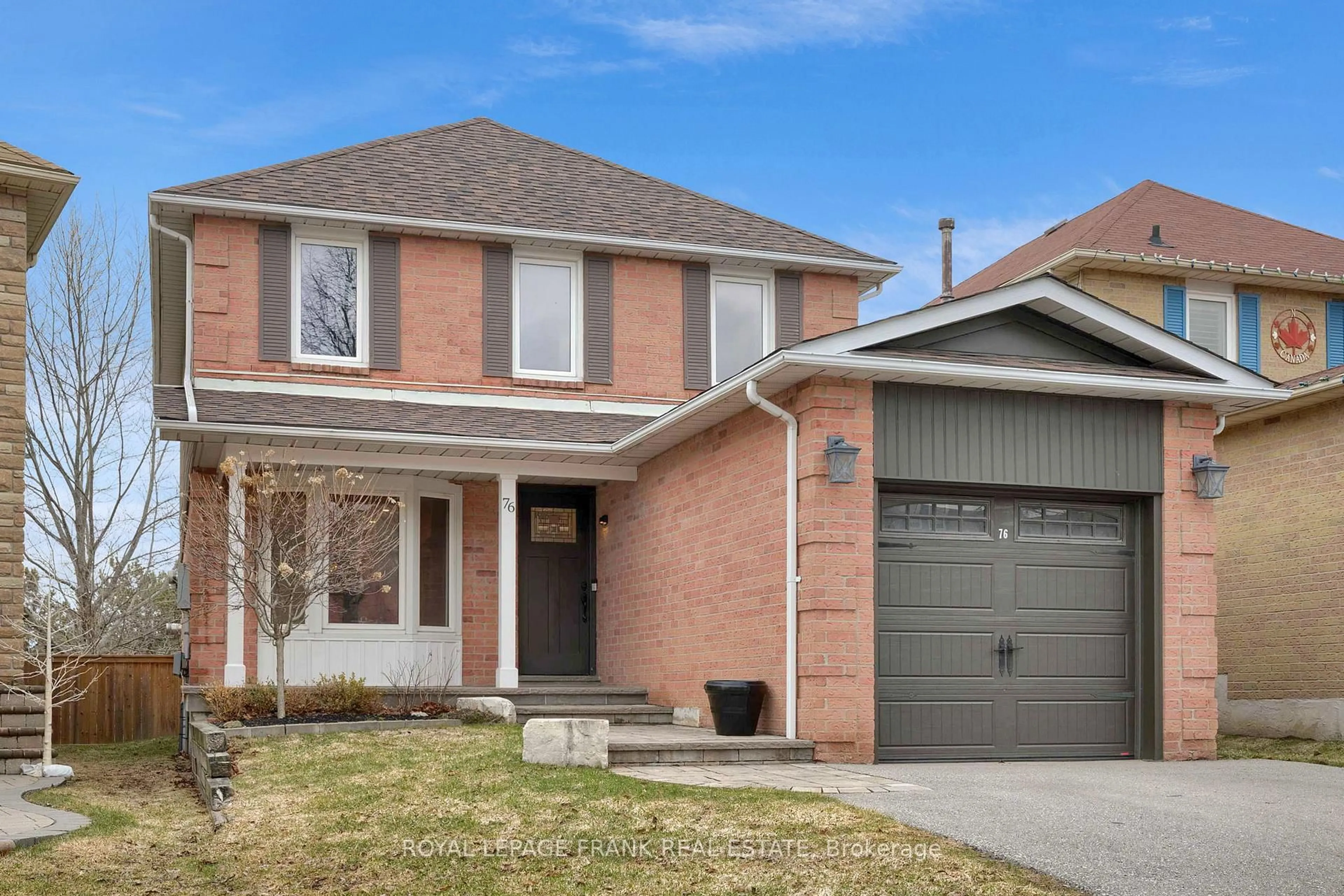 Home with brick exterior material, street for 76 Cornwall Dr, Ajax Ontario L1T 3E9
