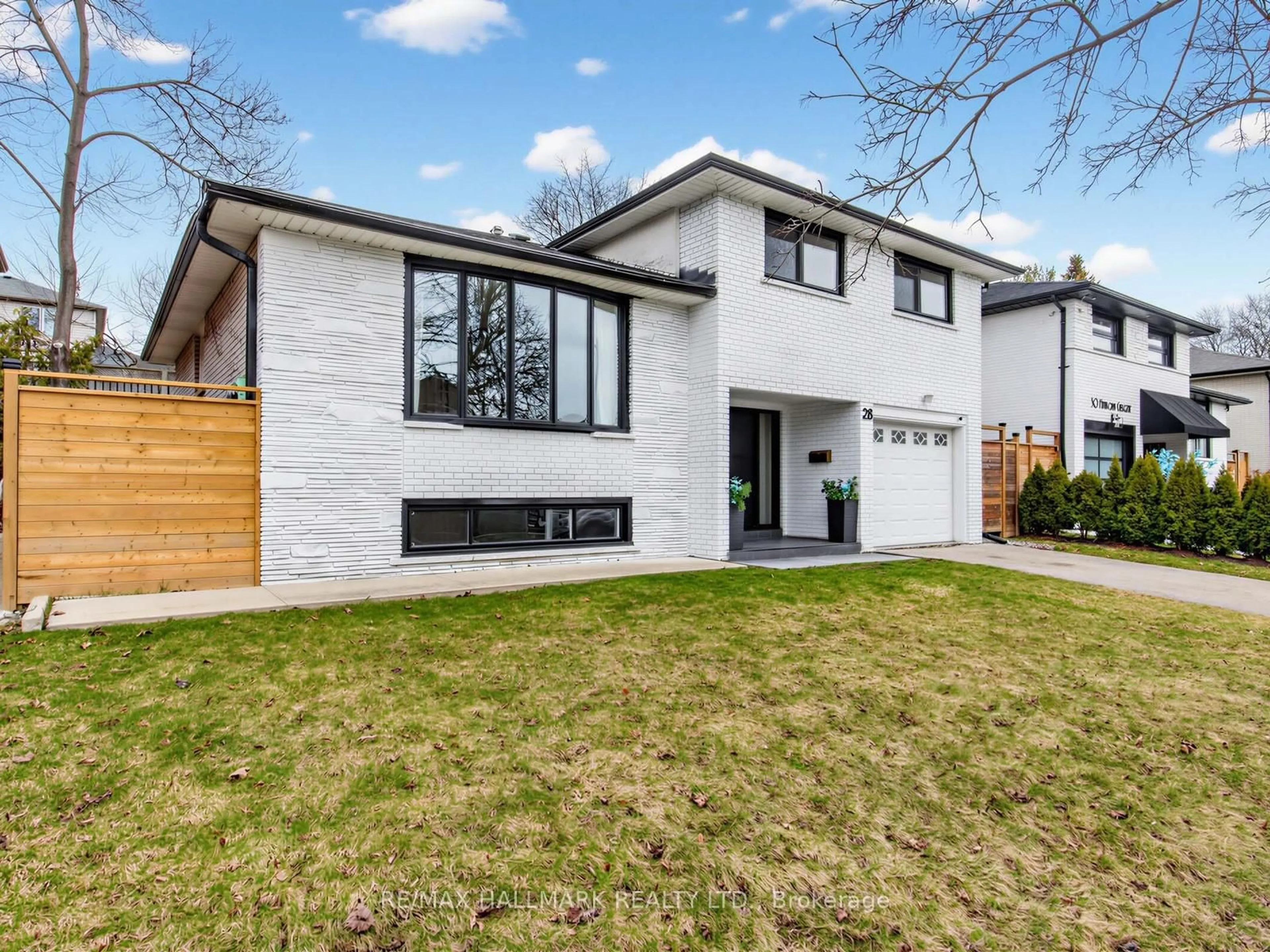 Home with brick exterior material, street for 28 Munford Cres, Toronto Ontario M4B 1C1