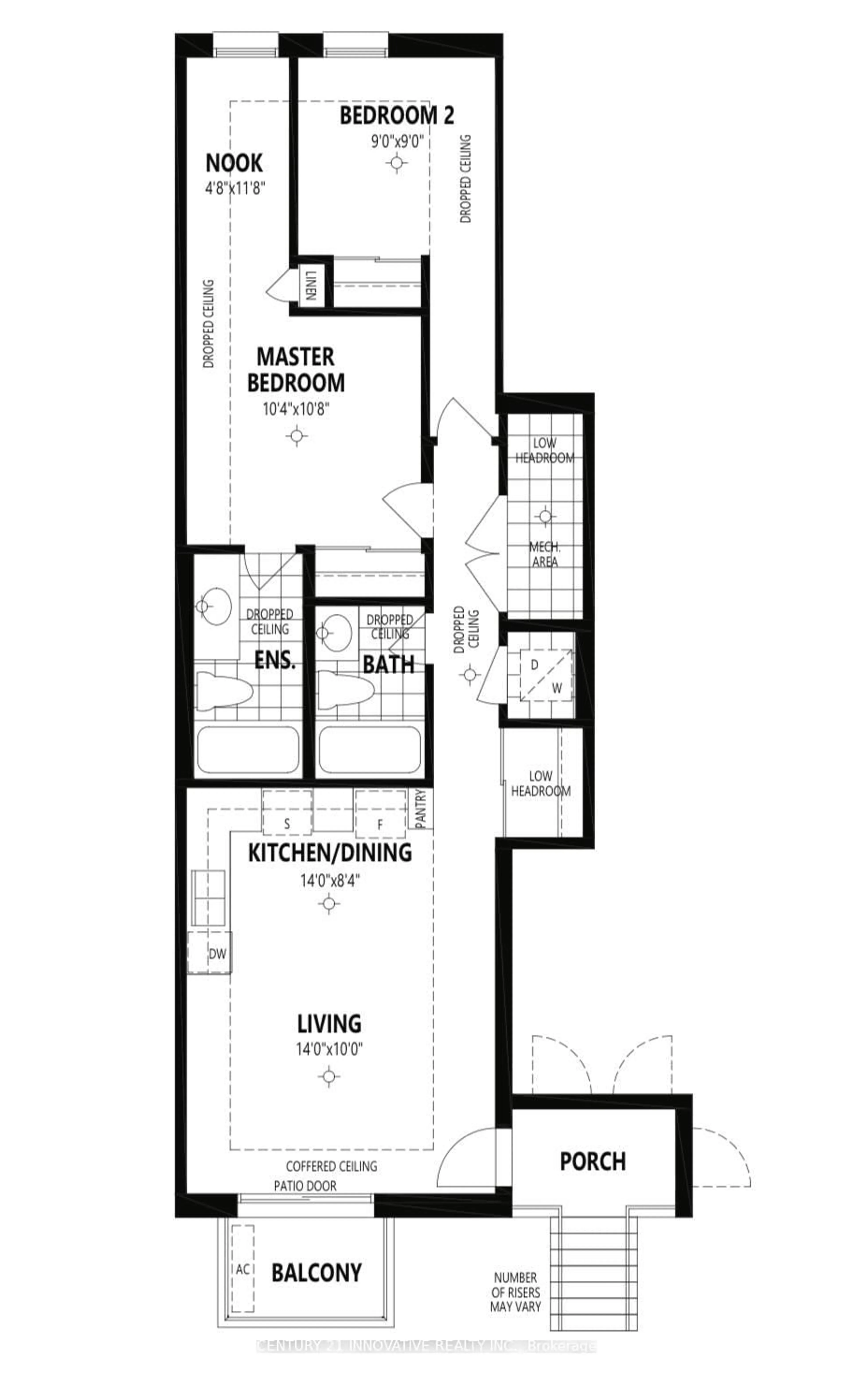 Floor plan for 2791 Eglinton Ave #511, Toronto Ontario M1J 0B3