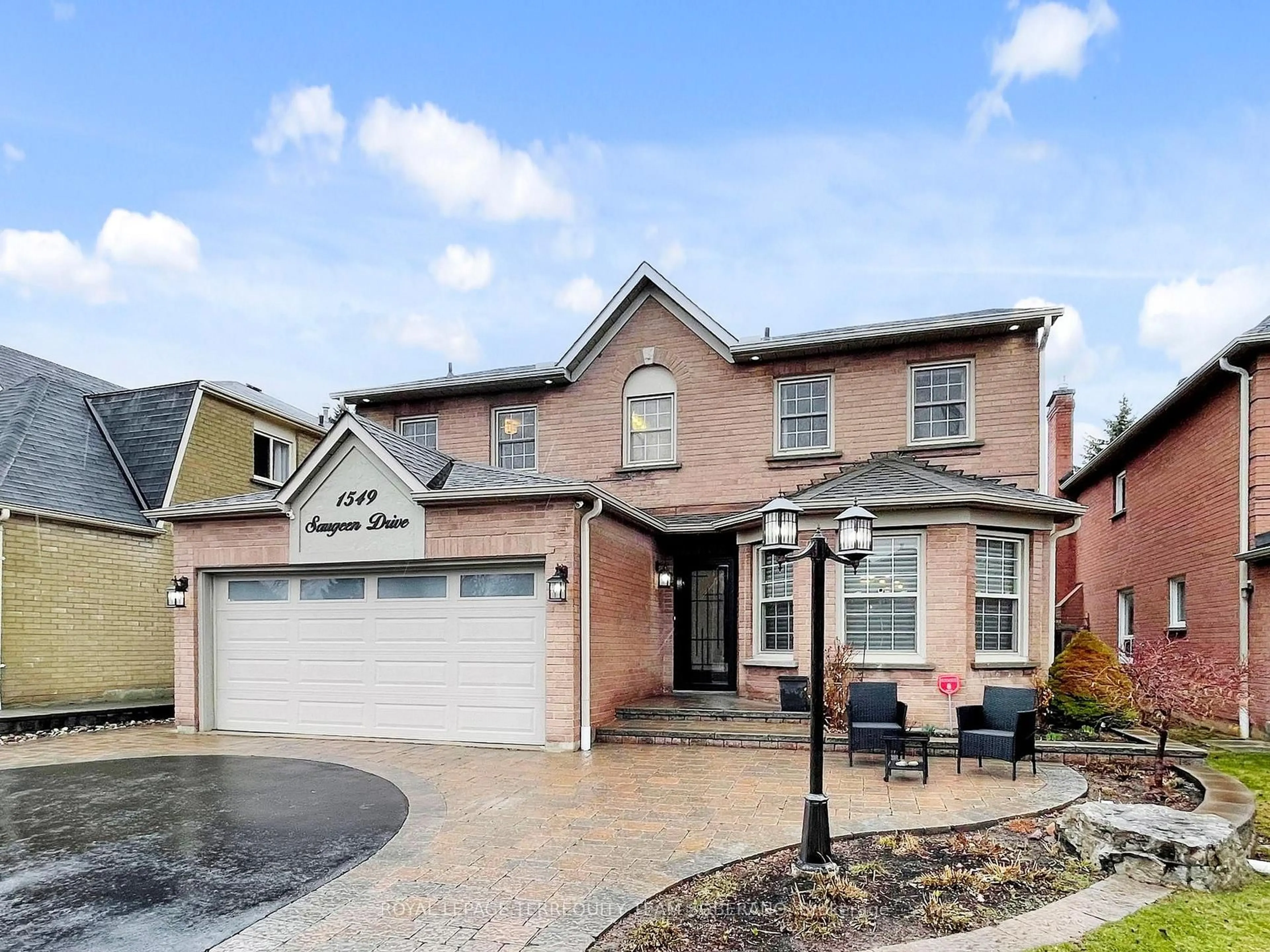 Home with brick exterior material, street for 1549 Saugeen Dr, Pickering Ontario L1V 5P9