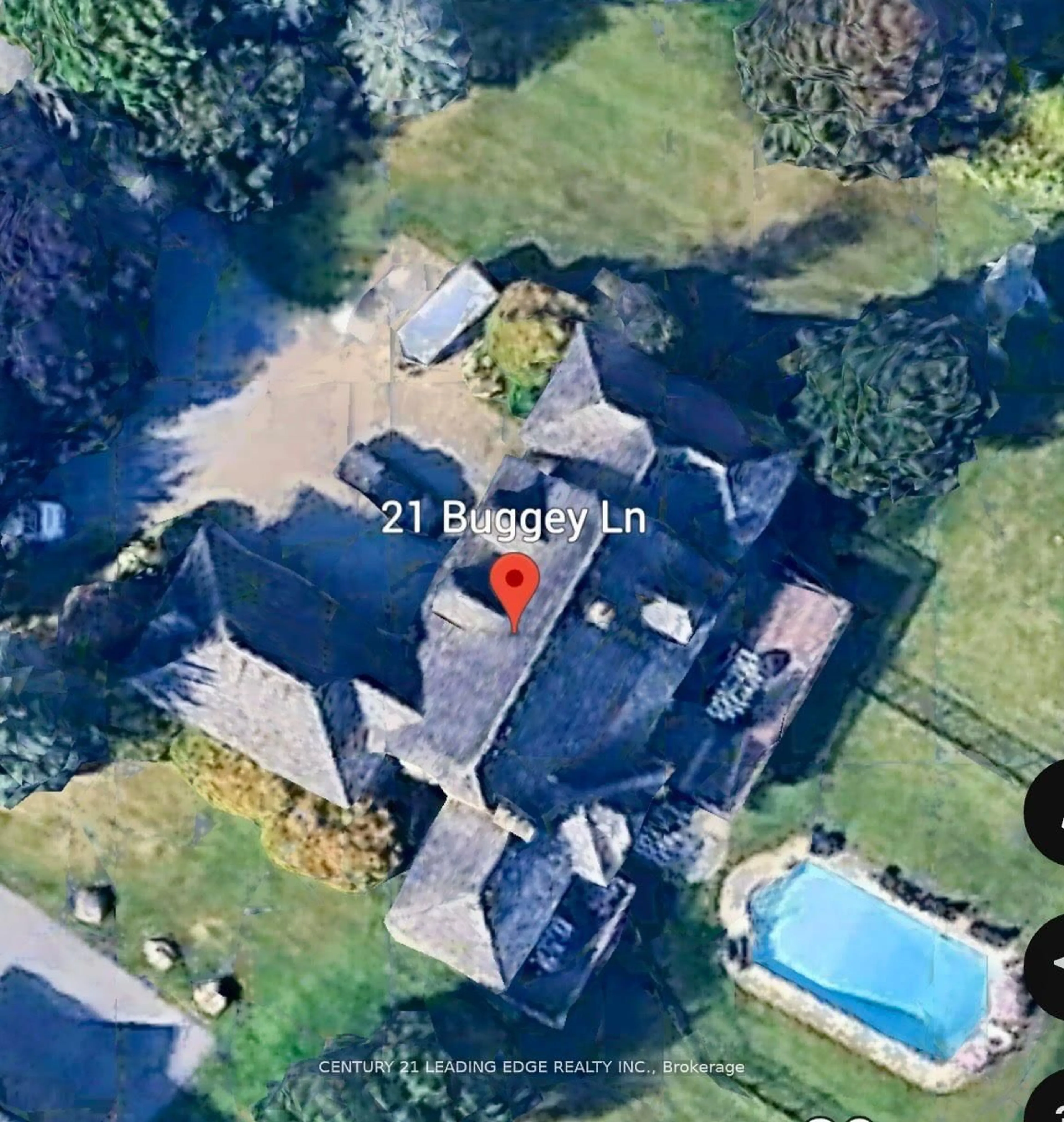 A pic from outside/outdoor area/front of a property/back of a property/a pic from drone, street for 21 Buggey Lane, Ajax Ontario L1Z 1X4