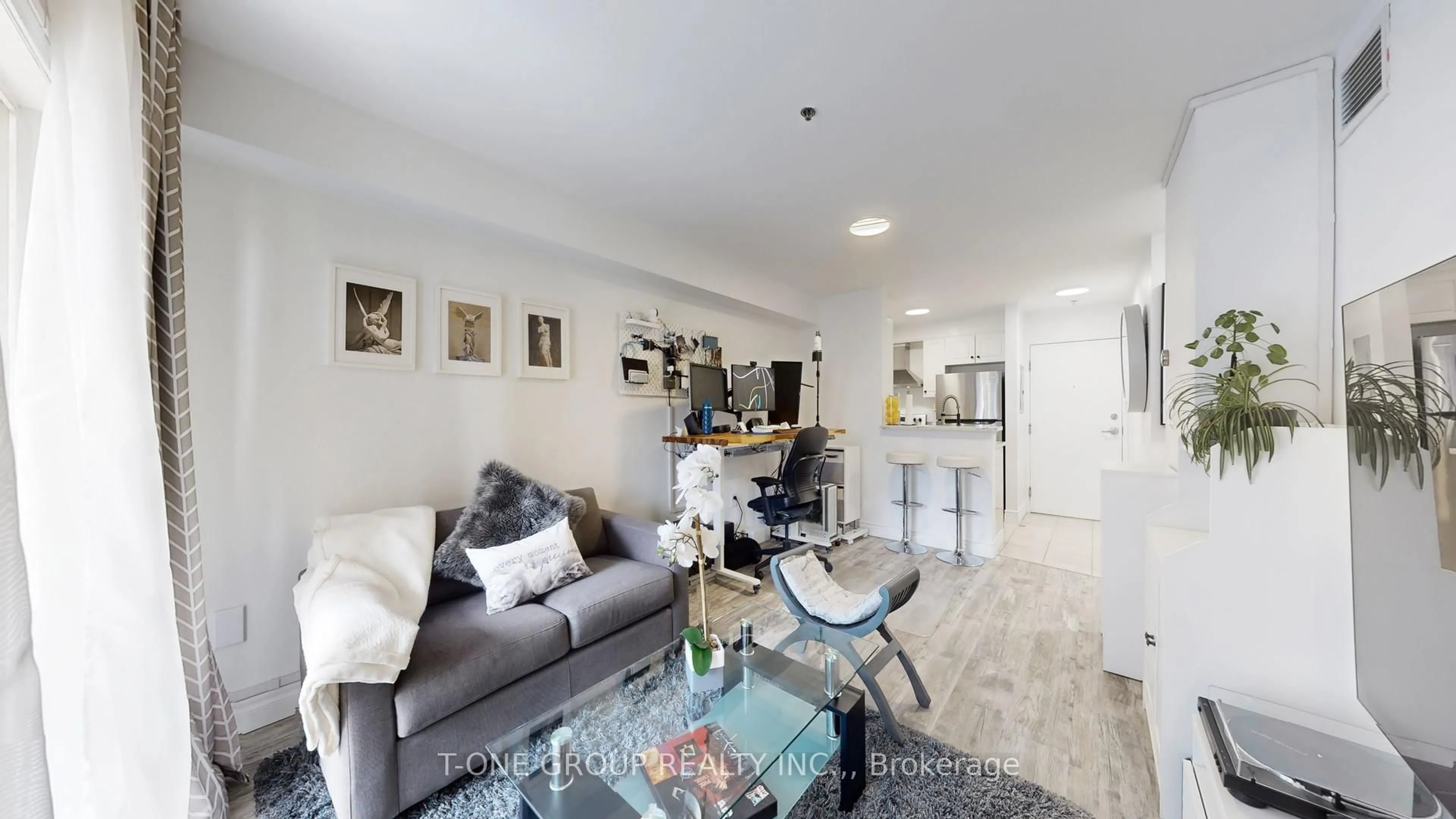 Living room with furniture, unknown for 5225 Finch Ave #217, Toronto Ontario M1S 5W8