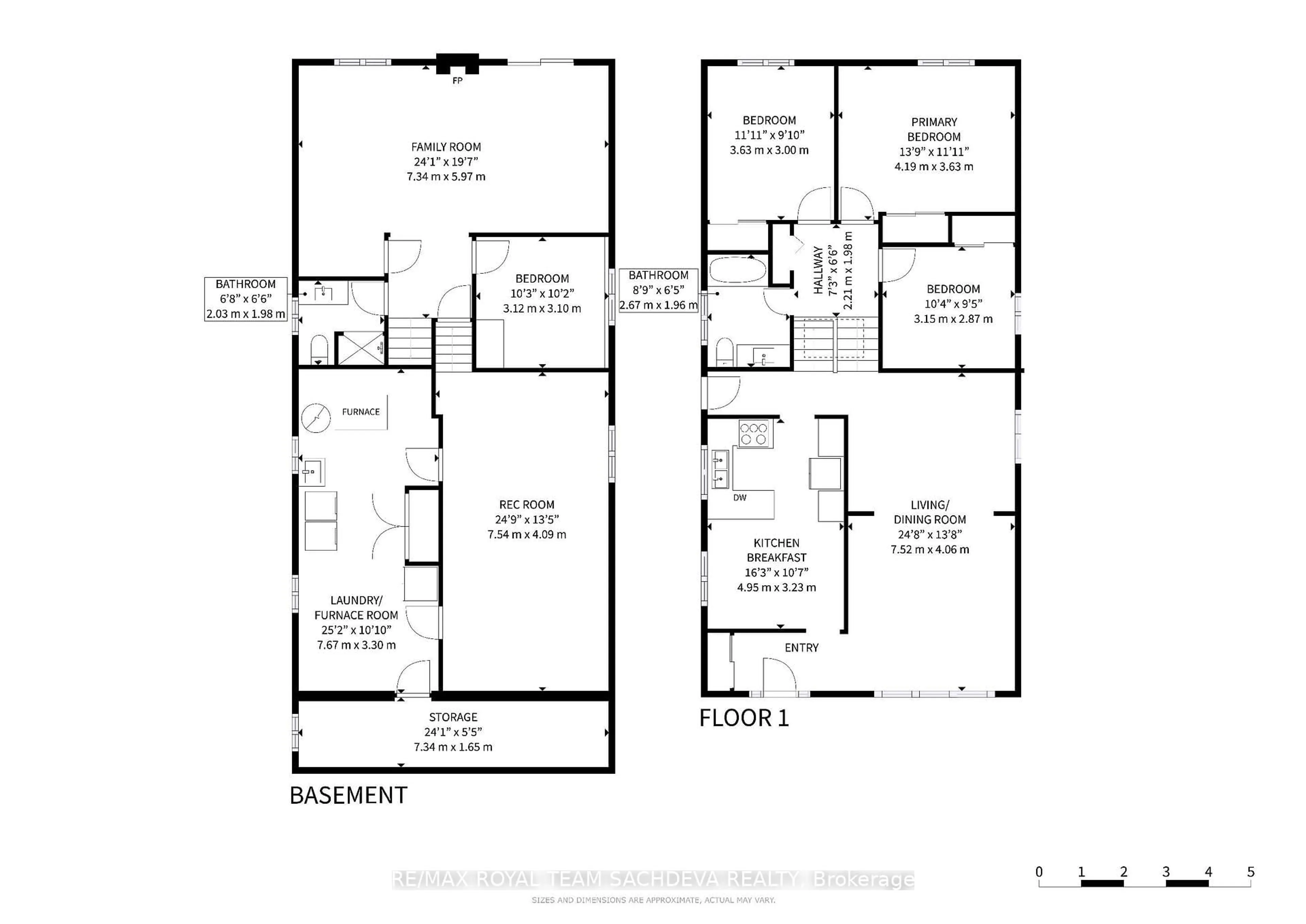 Floor plan for 4611 Kingston Rd, Toronto Ontario M1E 2P5
