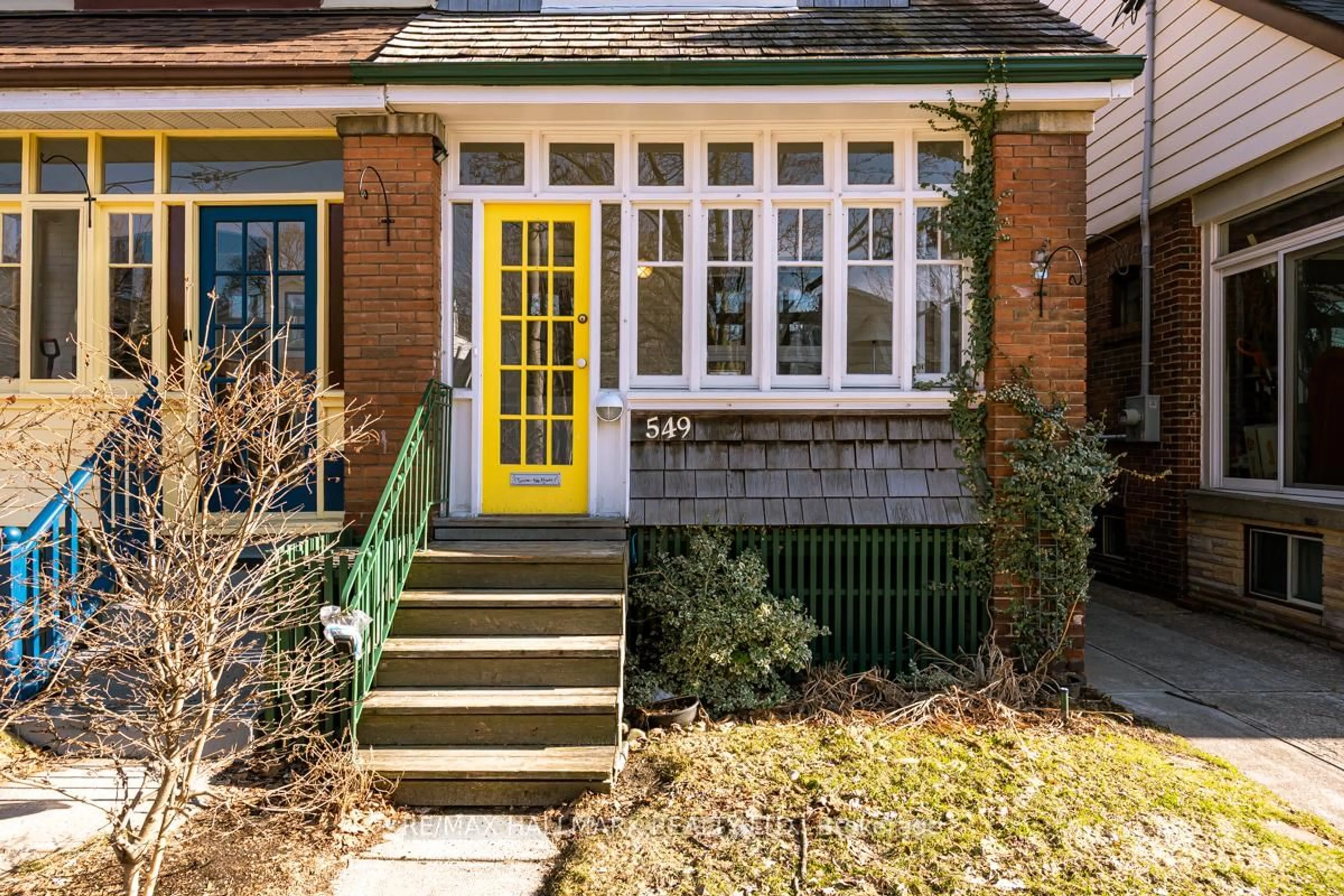 Home with brick exterior material, street for 549 Milverton Blvd, Toronto Ontario M4C 1X6
