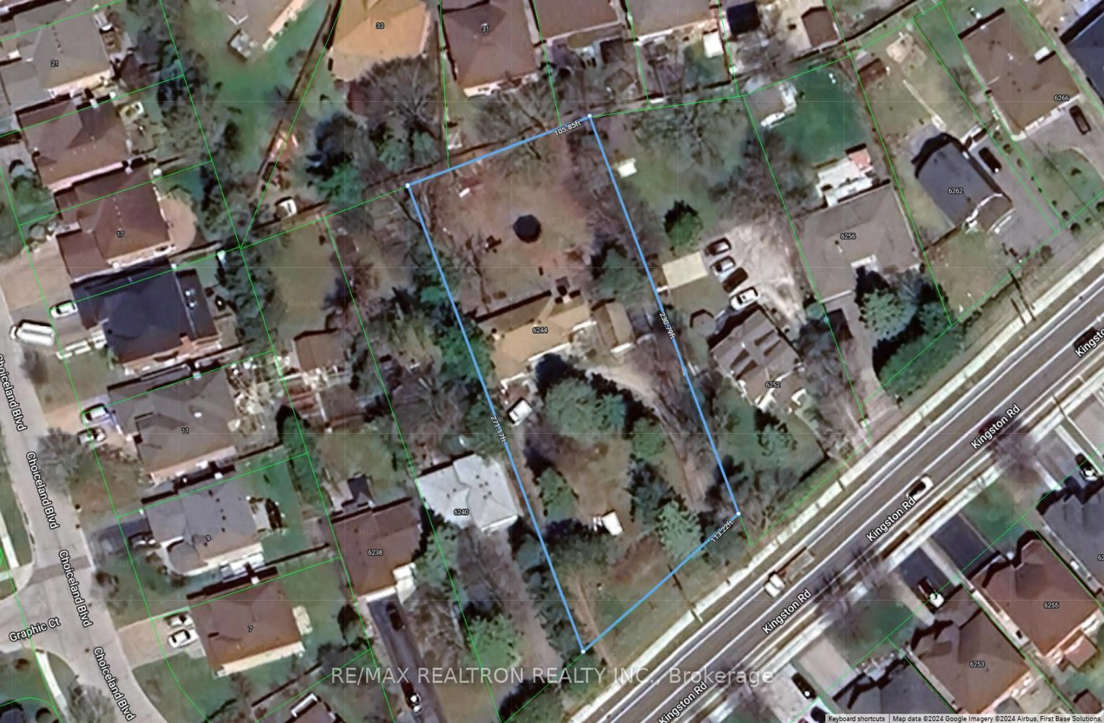 A pic from outside/outdoor area/front of a property/back of a property/a pic from drone, street for 6244 Kingston Rd, Toronto Ontario M1C 1K9