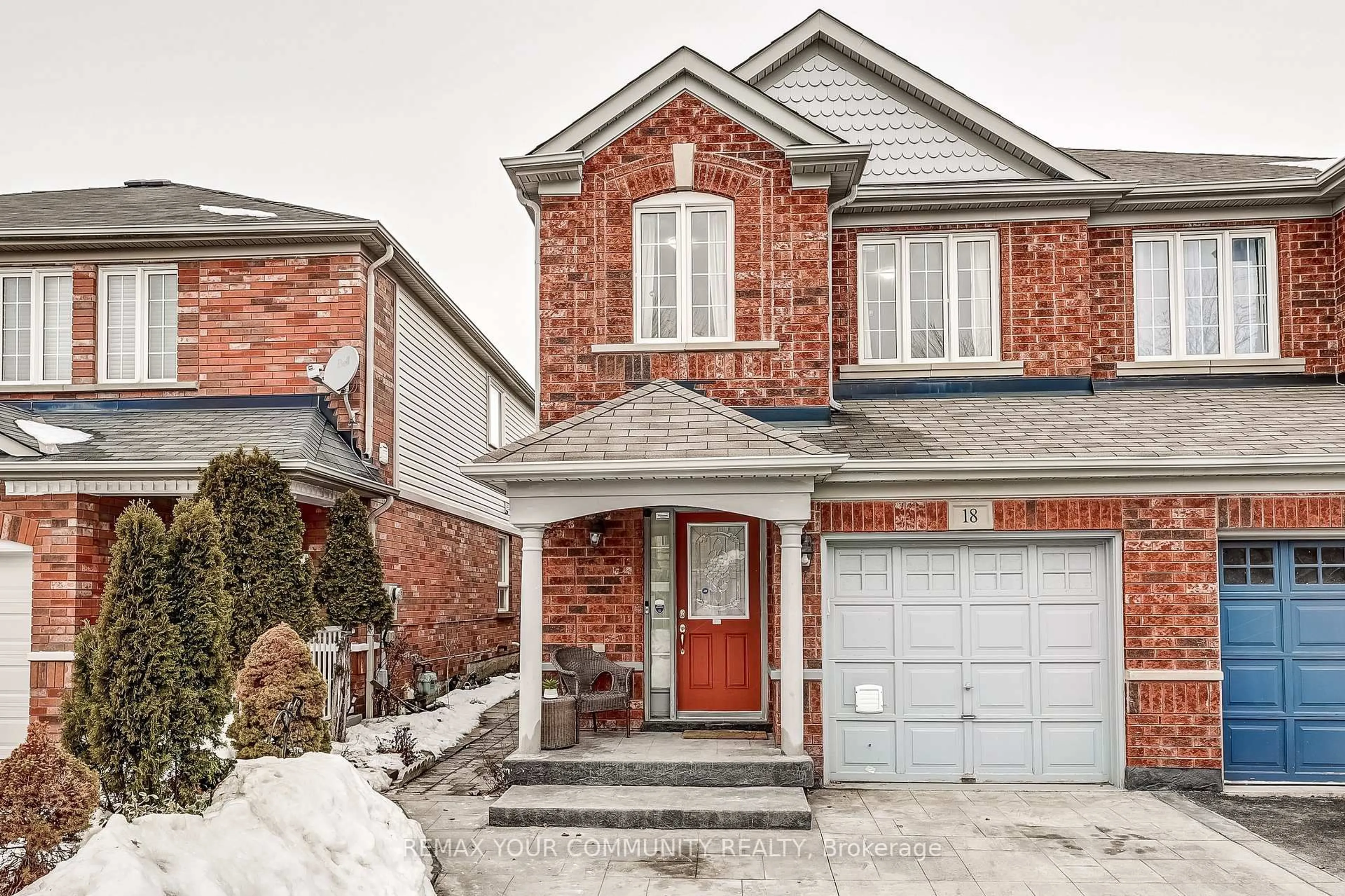 Home with brick exterior material, street for 18 Tozer Cres, Ajax Ontario L1T 4Z9