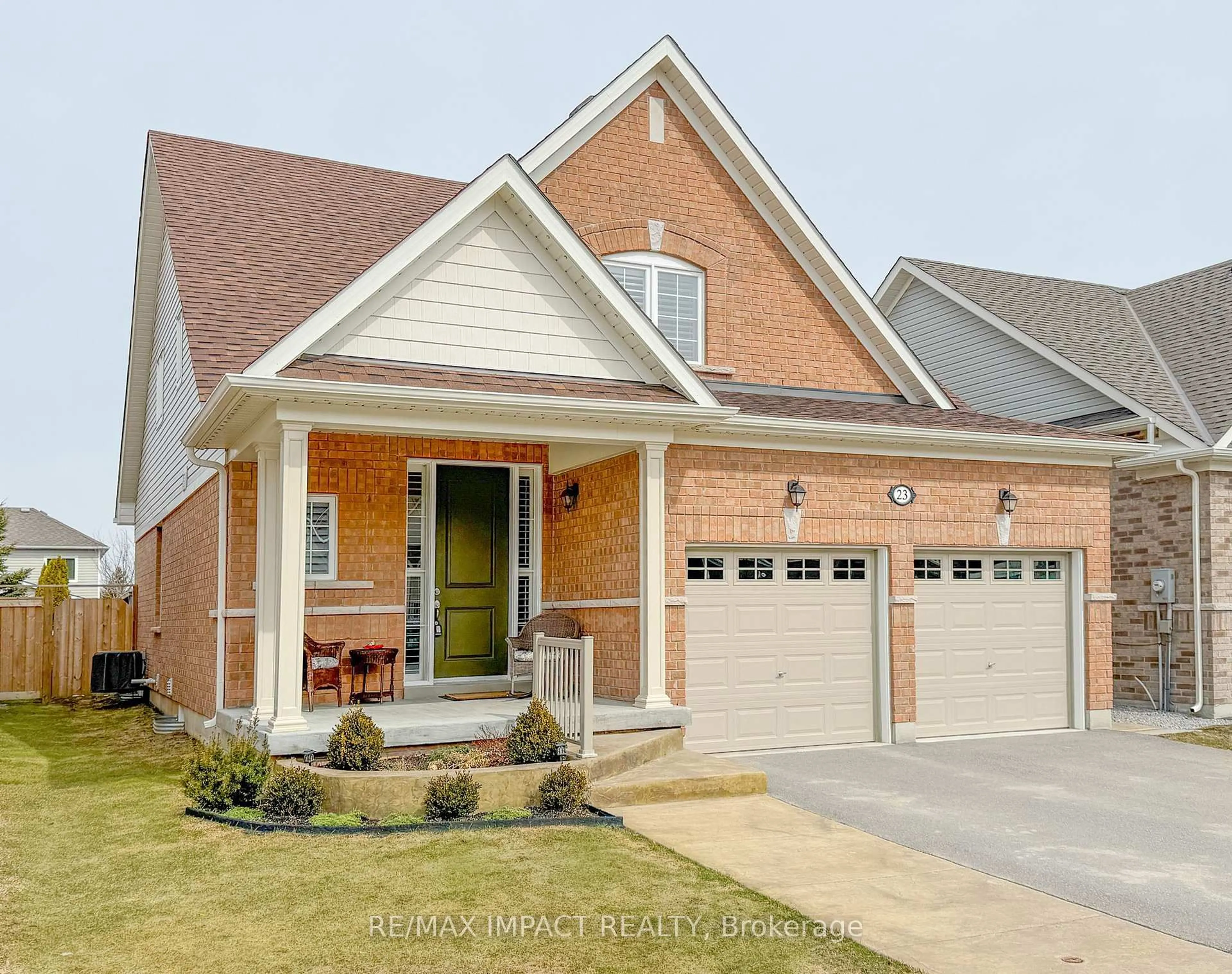 Home with brick exterior material, street for 23 Louis Way, Scugog Ontario L9L 0B1