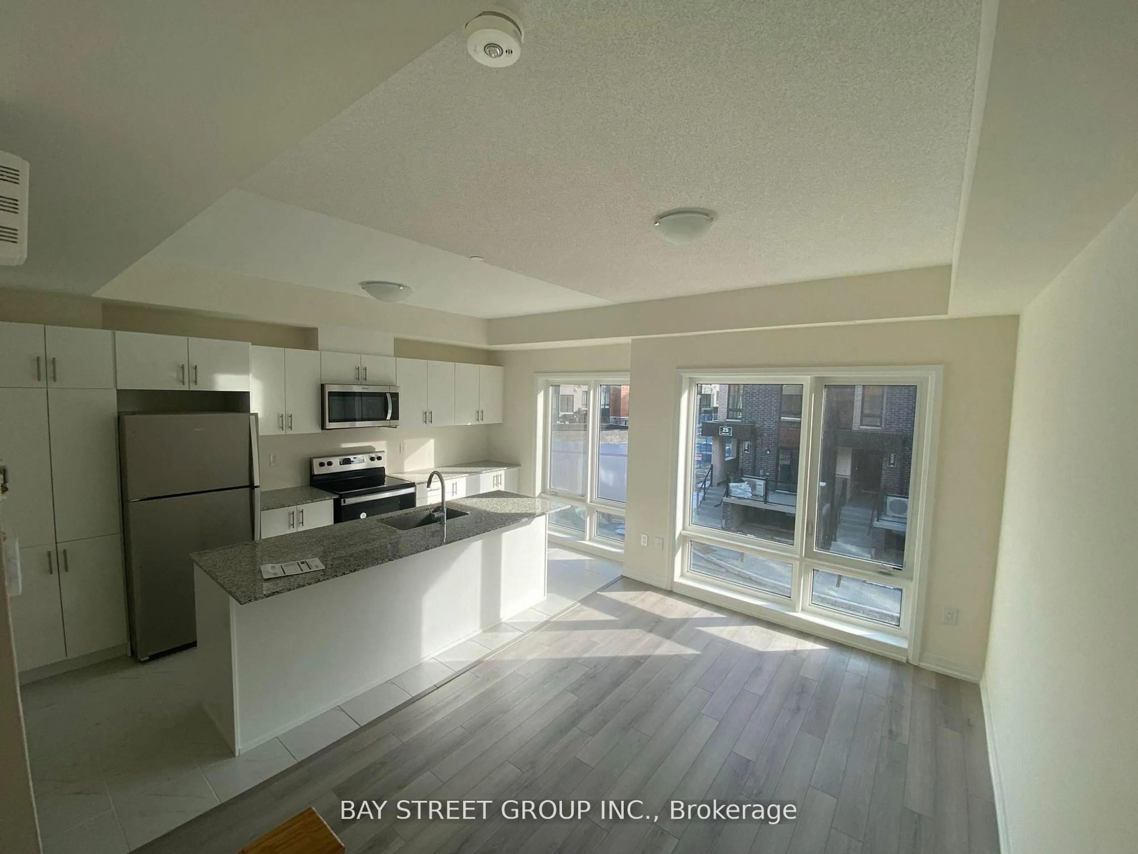 Open concept kitchen, ceramic/tile floor for 245 McLevin Ave ## 16, Toronto Ontario M1B 0E8