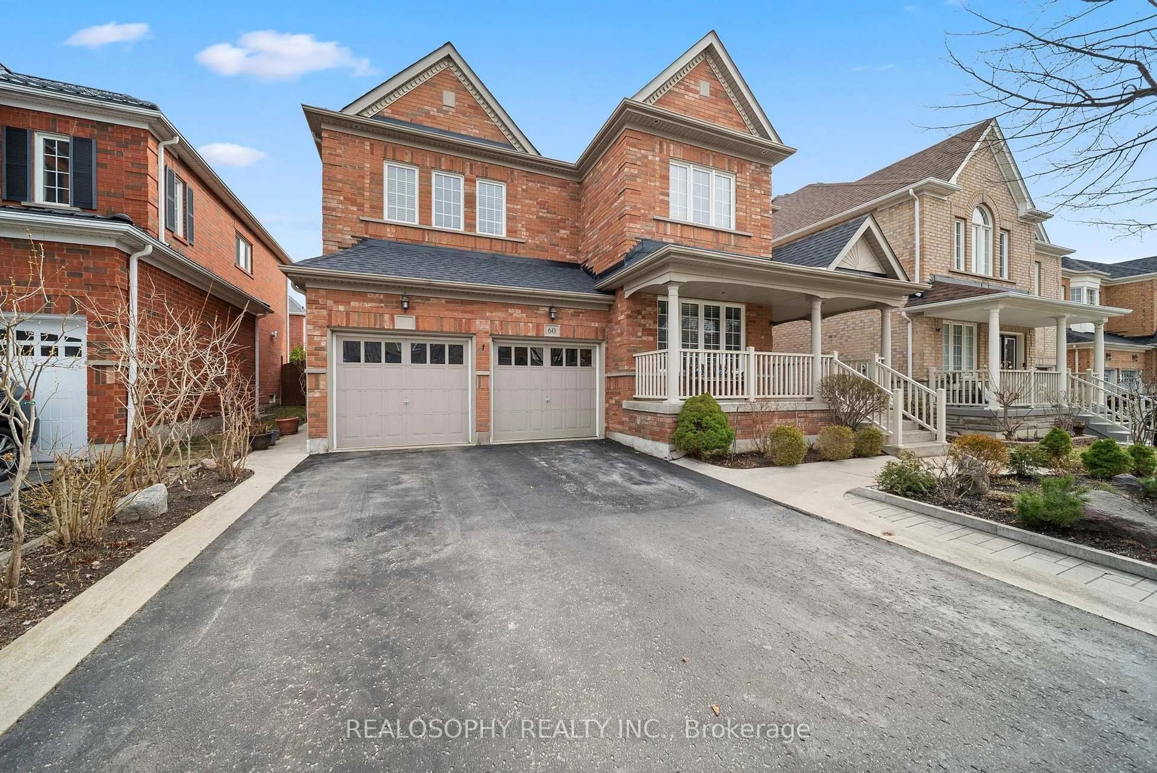 Home with brick exterior material, street for 60 Dunwell Cres, Ajax Ontario L1T 0A7