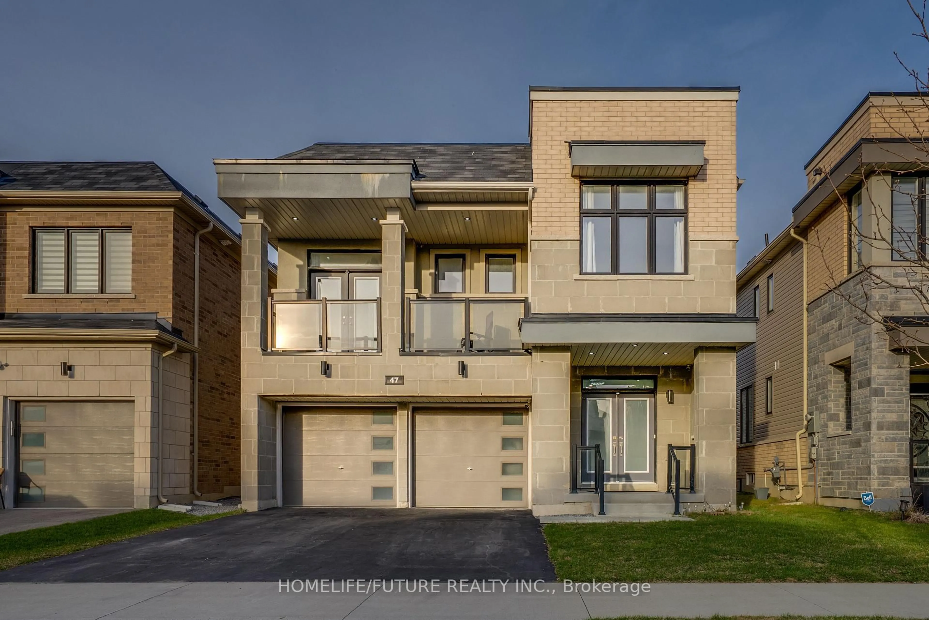 Home with brick exterior material, street for 47 Clipper Lane, Clarington Ontario L1C 4B1