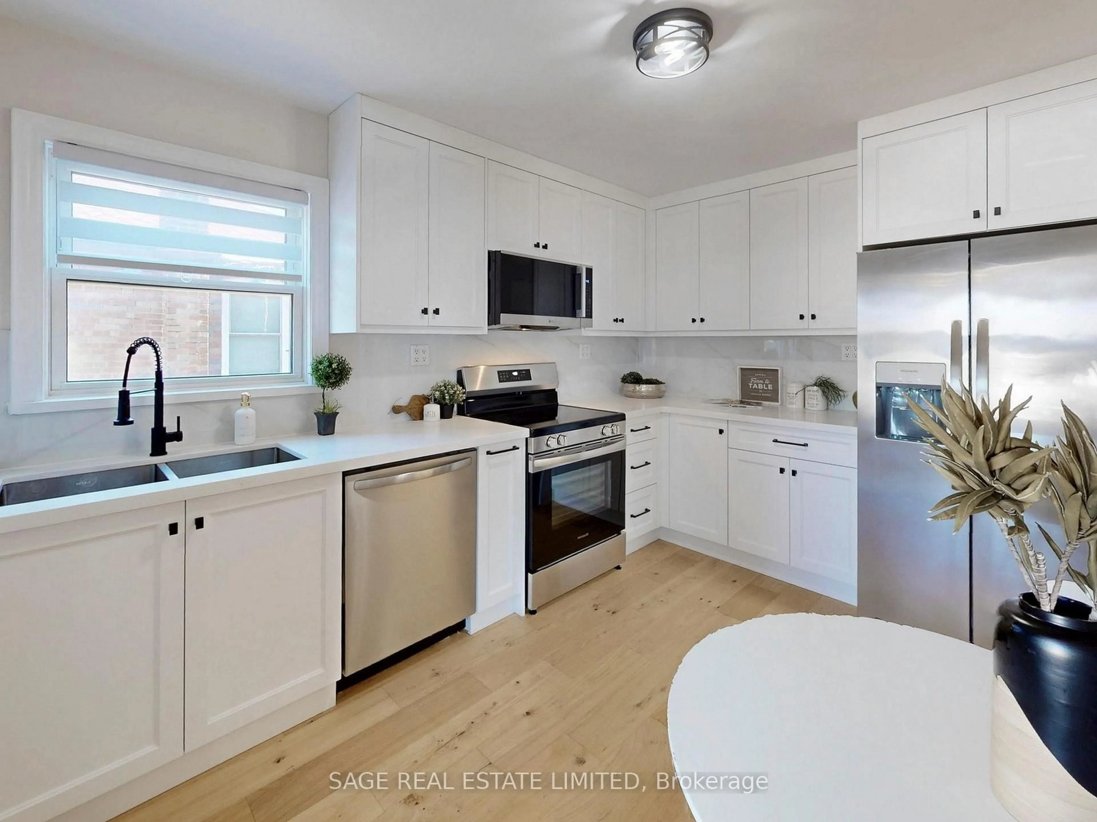 Open concept kitchen, ceramic/tile floor for 8 Lombardy Cres, Toronto Ontario M1K 4N8