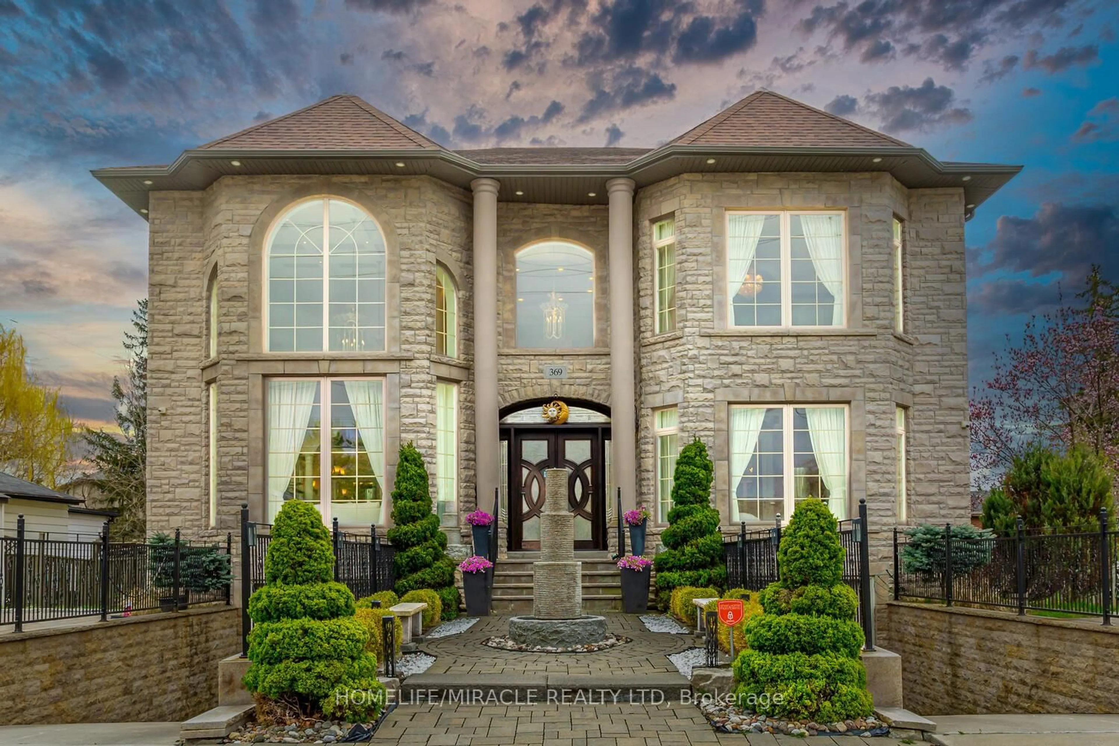 Home with brick exterior material, building for 369 Toyne Vale Rd, Pickering Ontario L1W 2G9