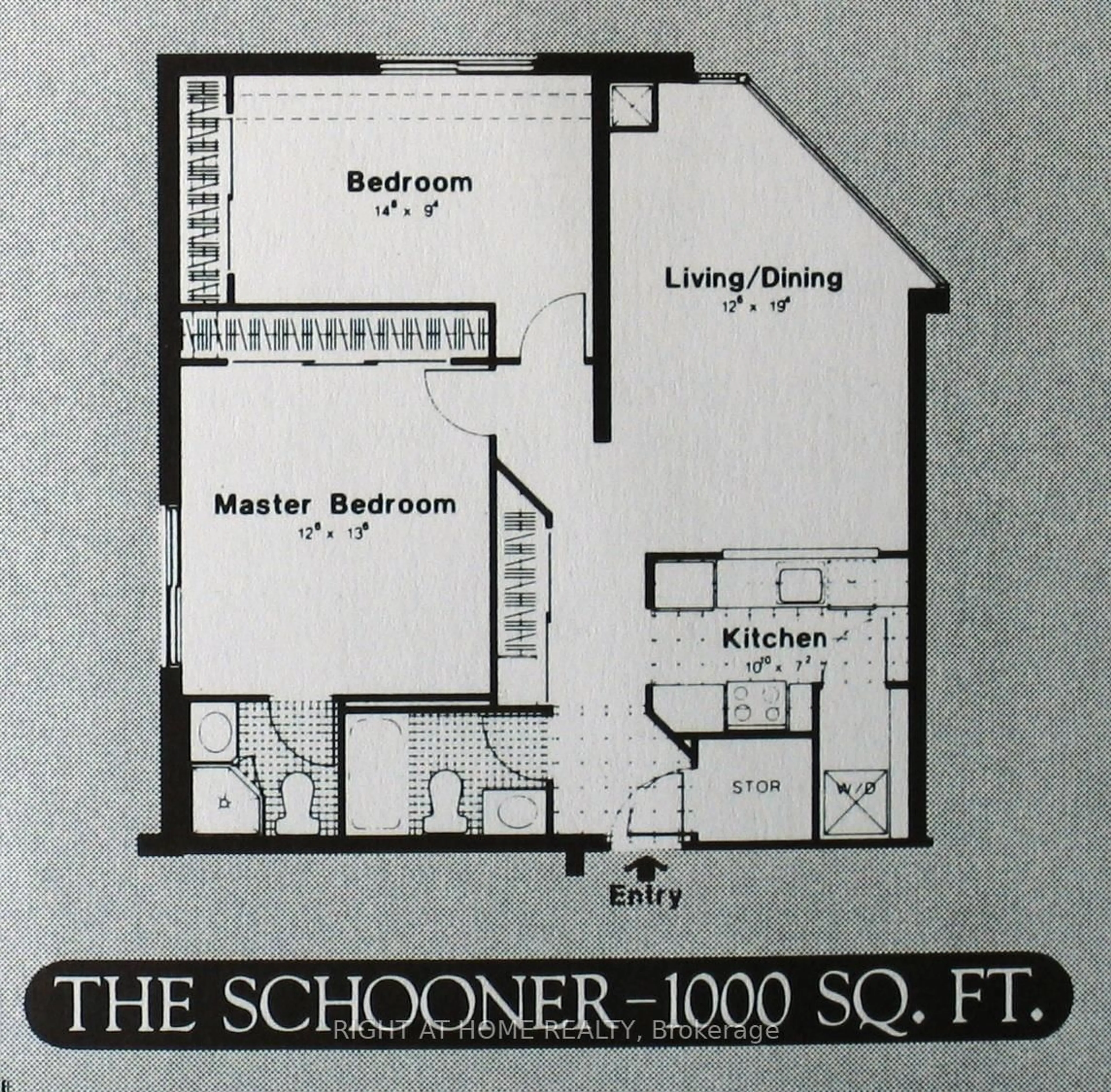 Floor plan for 90 Dale Ave #301, Toronto Ontario M1J 3N4