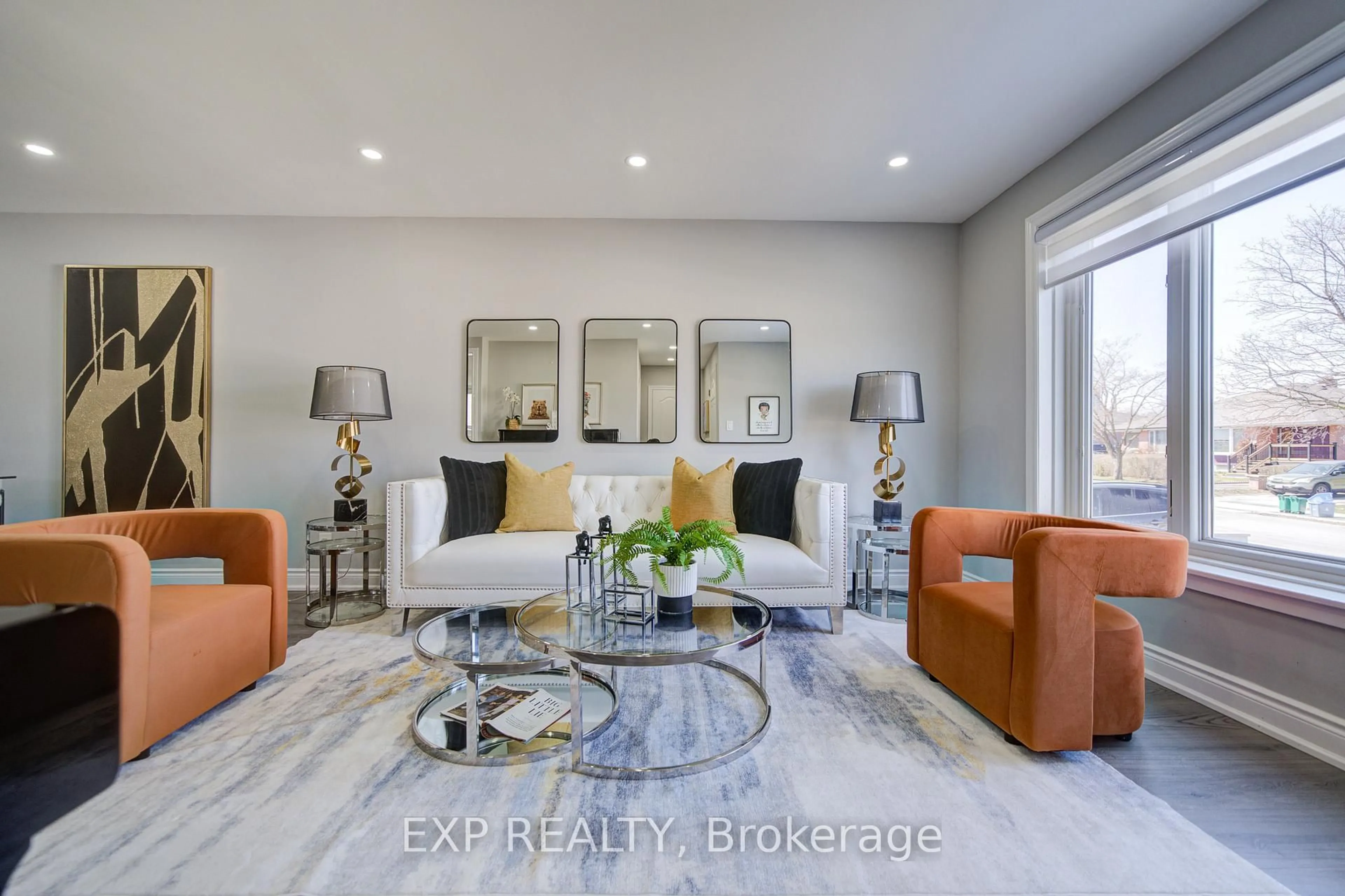 Living room with furniture, unknown for 1393 Garvolin Ave, Pickering Ontario L1W 1J7