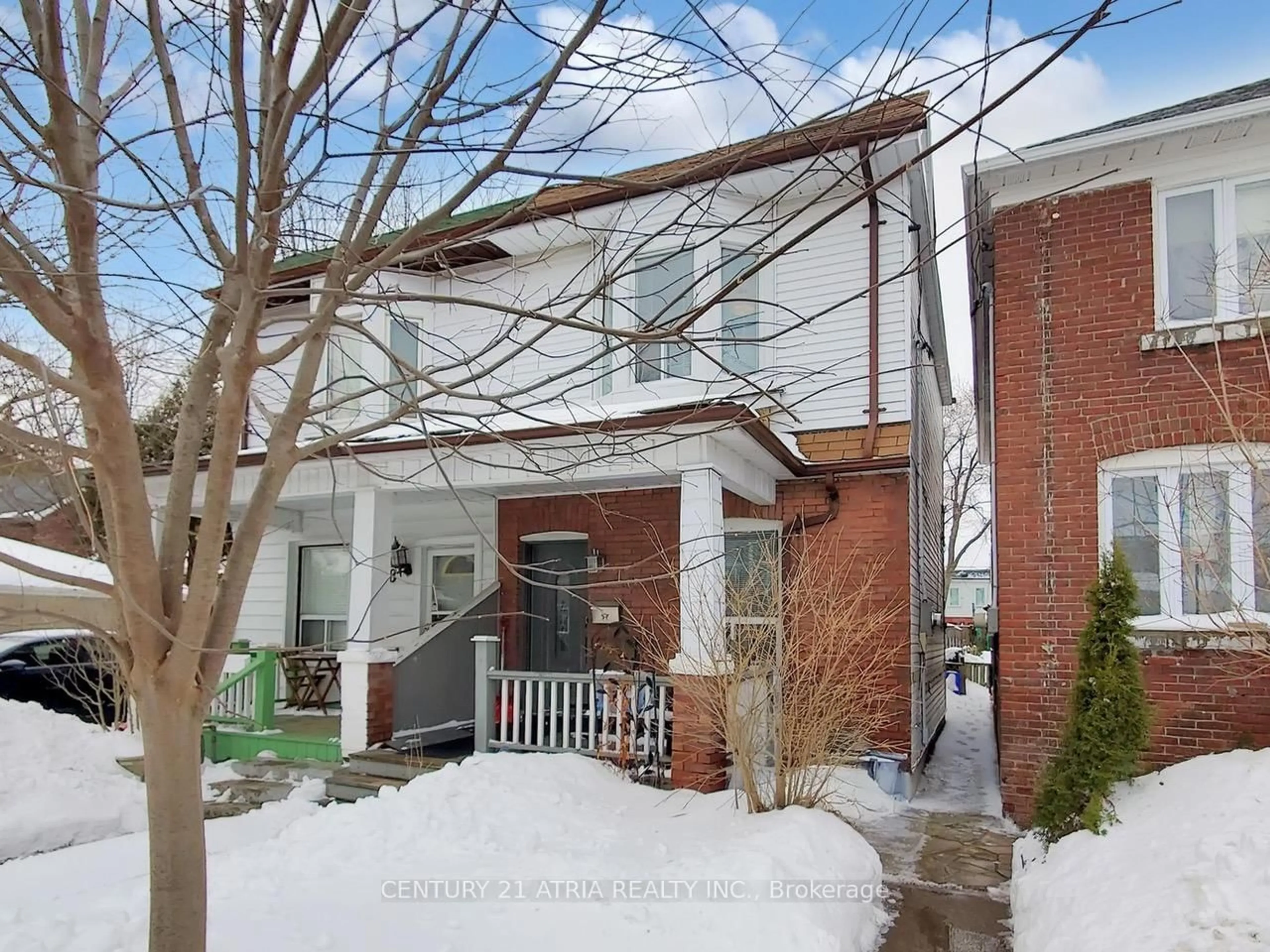 Home with brick exterior material, street for 40 Sibley Ave, Toronto Ontario M4C 5E9