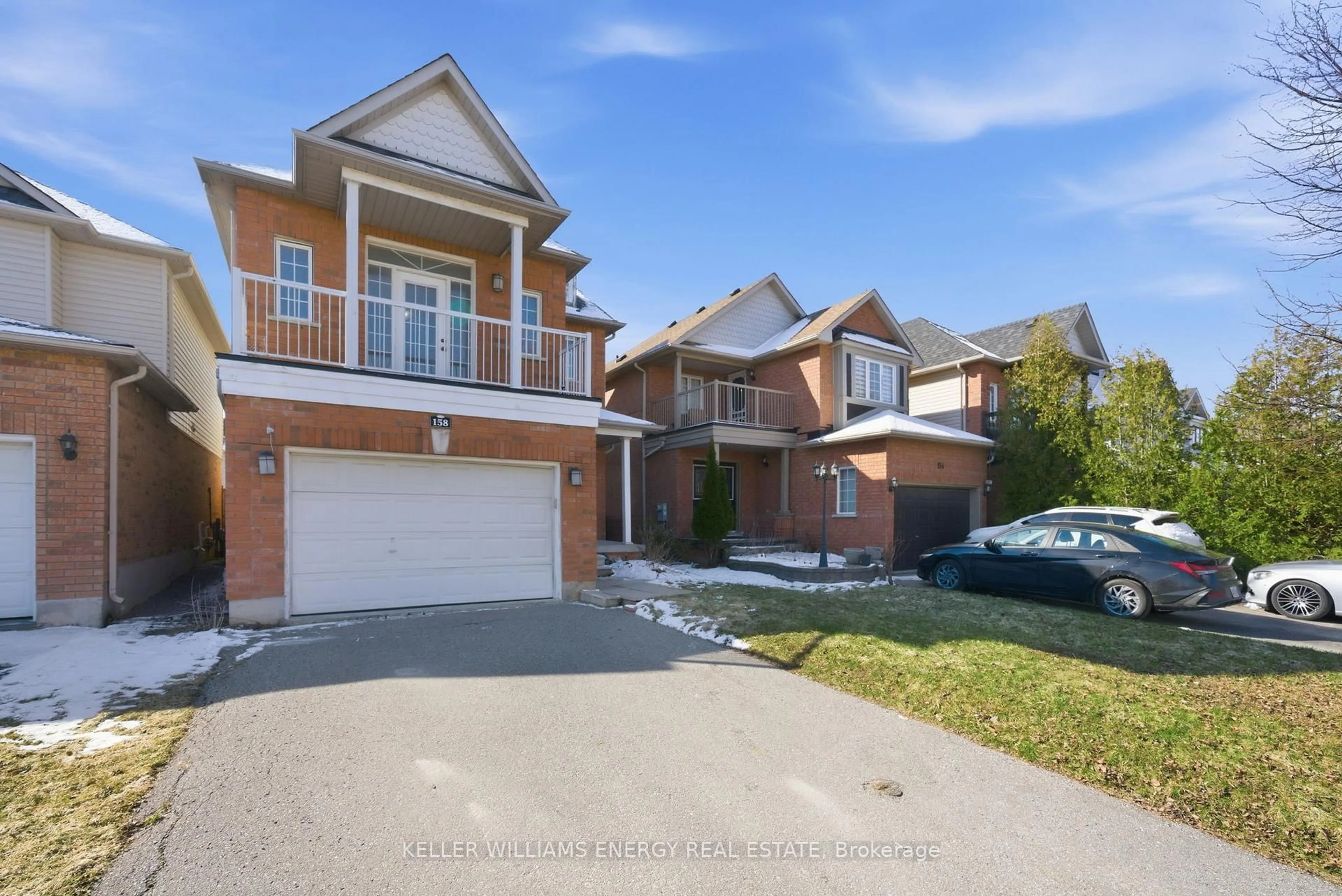 Home with brick exterior material, street for 158 Madden Pl, Clarington Ontario L1C 5K4