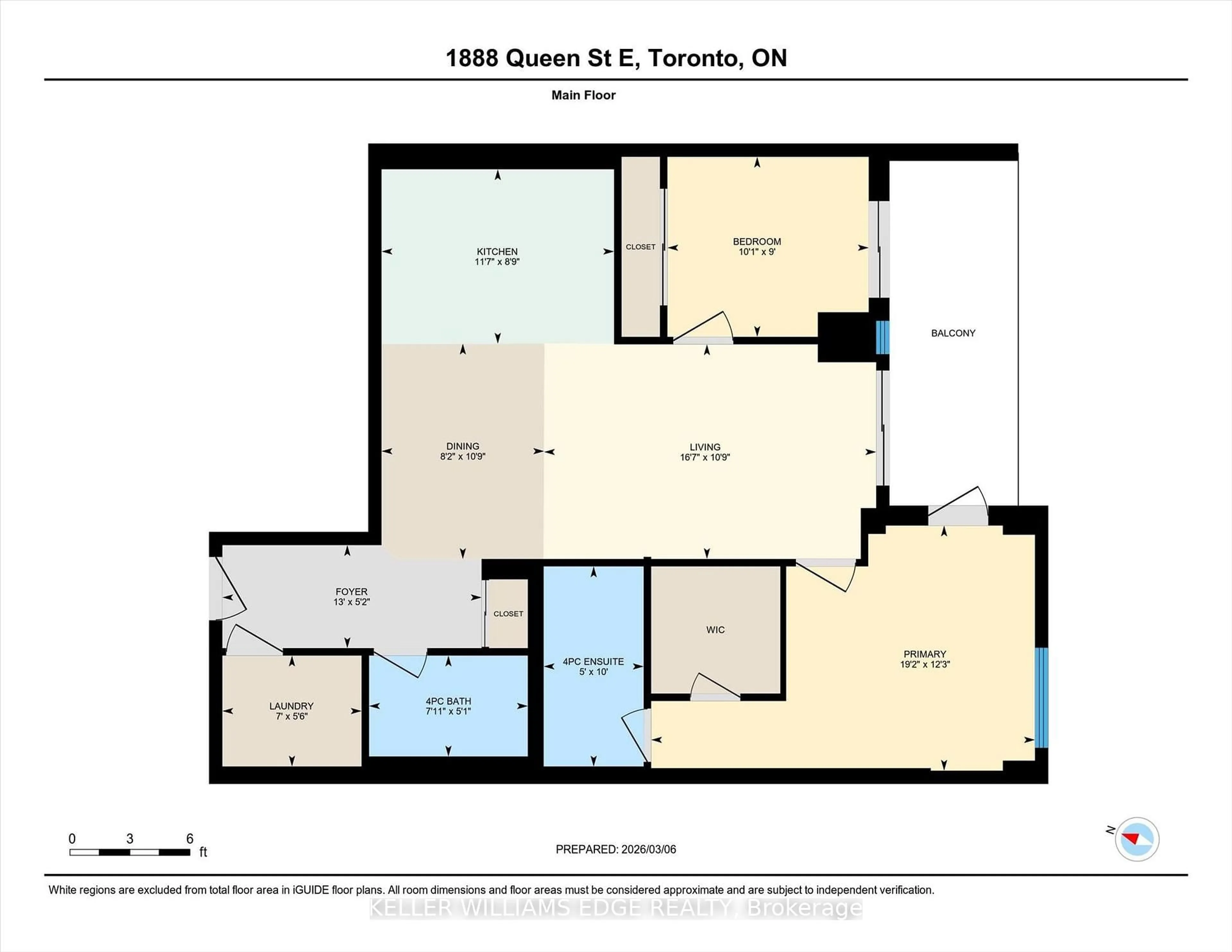 Floor plan for 1888 Queen St #501, Toronto Ontario M4L 1H4